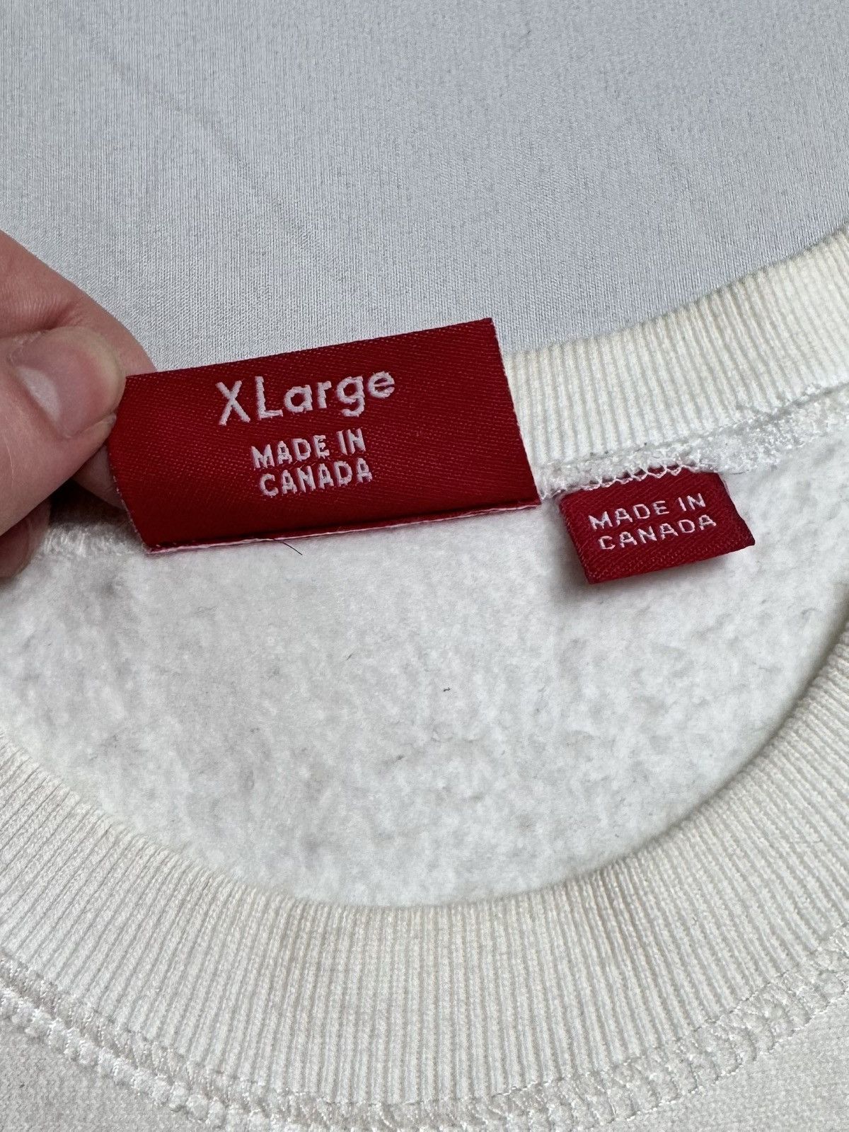 Supreme Supreme Red on White Box Logo Crewneck 2003 Size US XL / EU 56 / 4 - 5 Thumbnail