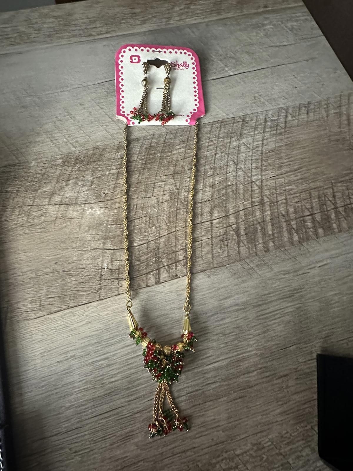 Other Vintage Shally Designs Necklace Earrings Set NOS Size ONE SIZE - 3 Thumbnail