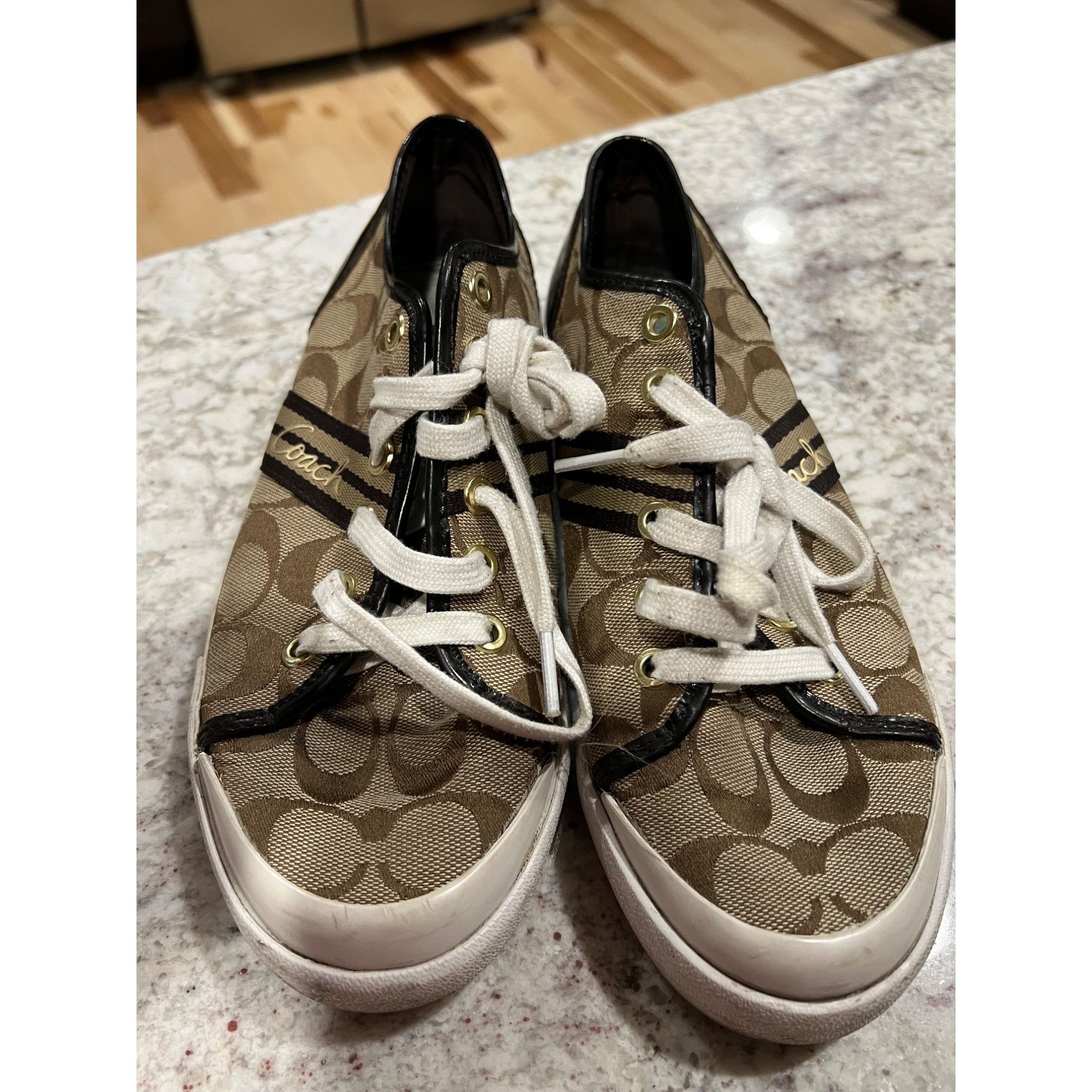 Coach Coach Logo Sneakers Shoes - Size 8.5 Size US 8.5 / IT 38.5 - 2 Thumbnail