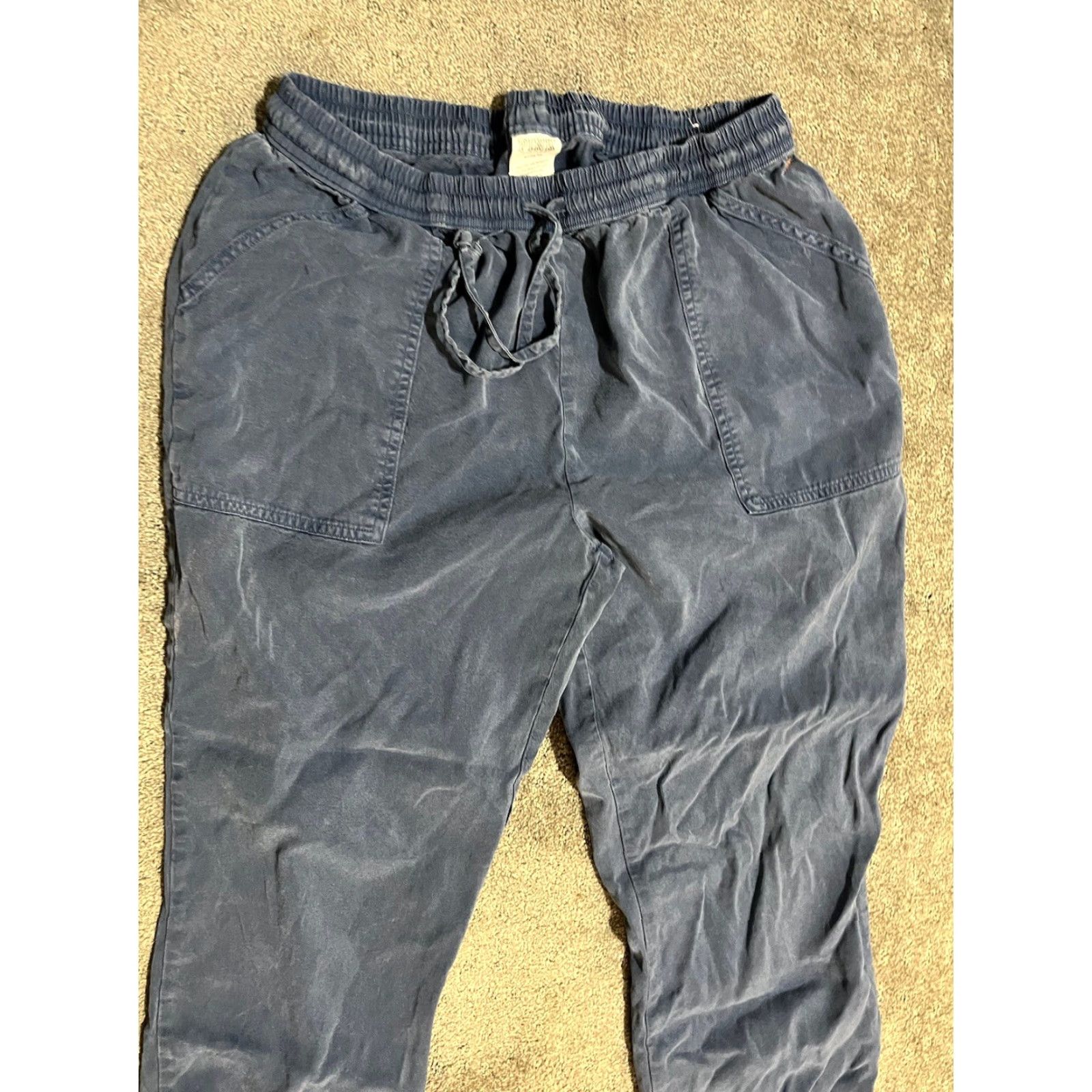 Victoria's Secret Victoria's Secret PINK Animal Print Jogger Pants Medium Blue Lyocell Blend Womens Size 32" / US 10 / IT 46 - 2 Thumbnail