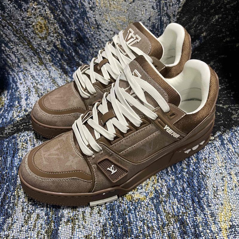 Louis Vuitton Louis Vuitton Trainer Low-Top Canvas Sneakers -2508 Size US 8.5 / EU 41-42 - 1 Thumbnail