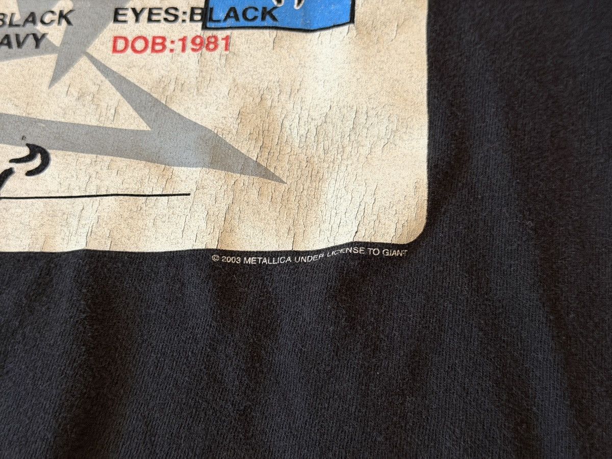 Band Tees 2003 METALLICA Vintage Driver License San Fran Thrashed Tee Size US L / EU 52-54 / 3 - 3 Thumbnail