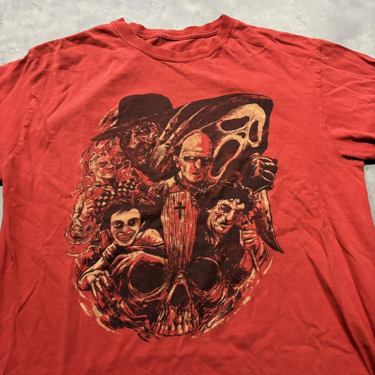 Japanese Brand × Vintage Crazy Vintage Y2K/2000s Grunge Halloween Horror Icons Graphic Tee! Size US S / EU 44-46 / 1 - 2 Thumbnail