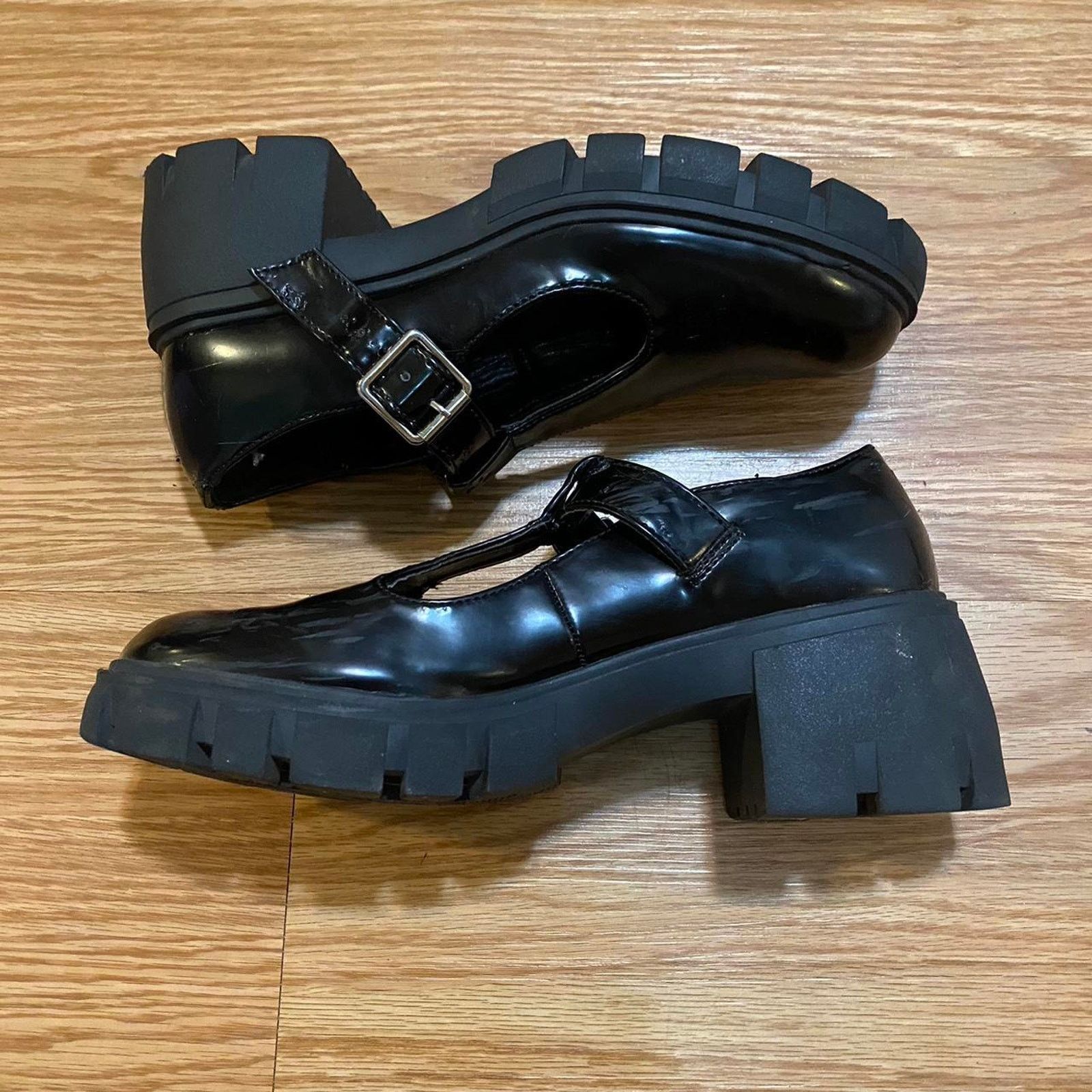 Madden NYC Y2k black chunky mary janes Size US 7 / IT 37 - 2 Thumbnail