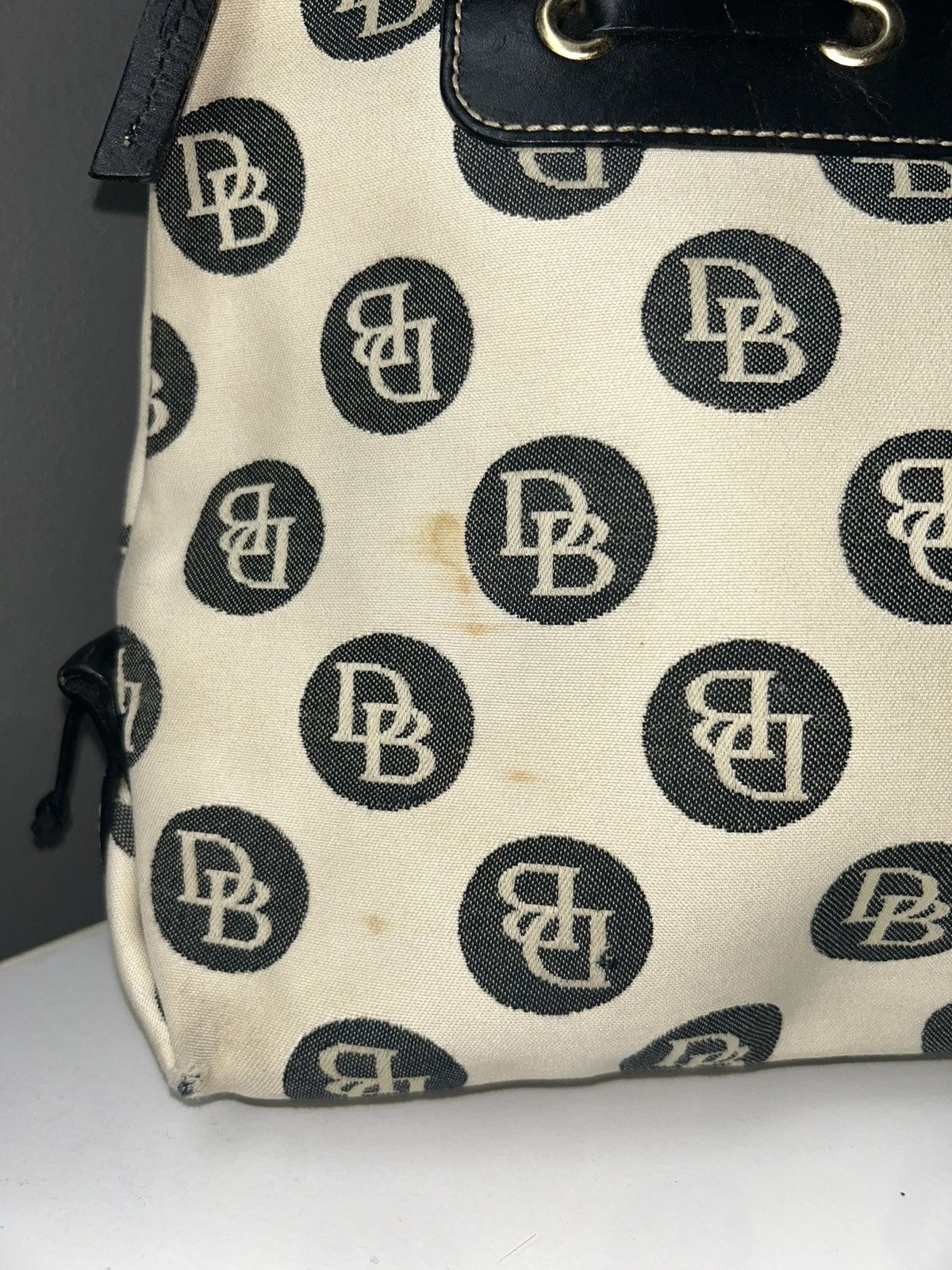 Dooney & Bourke Dooney & Bourke Canvas Signature Satchel Bubble Dot Pattern Size ONE SIZE - 12 Thumbnail
