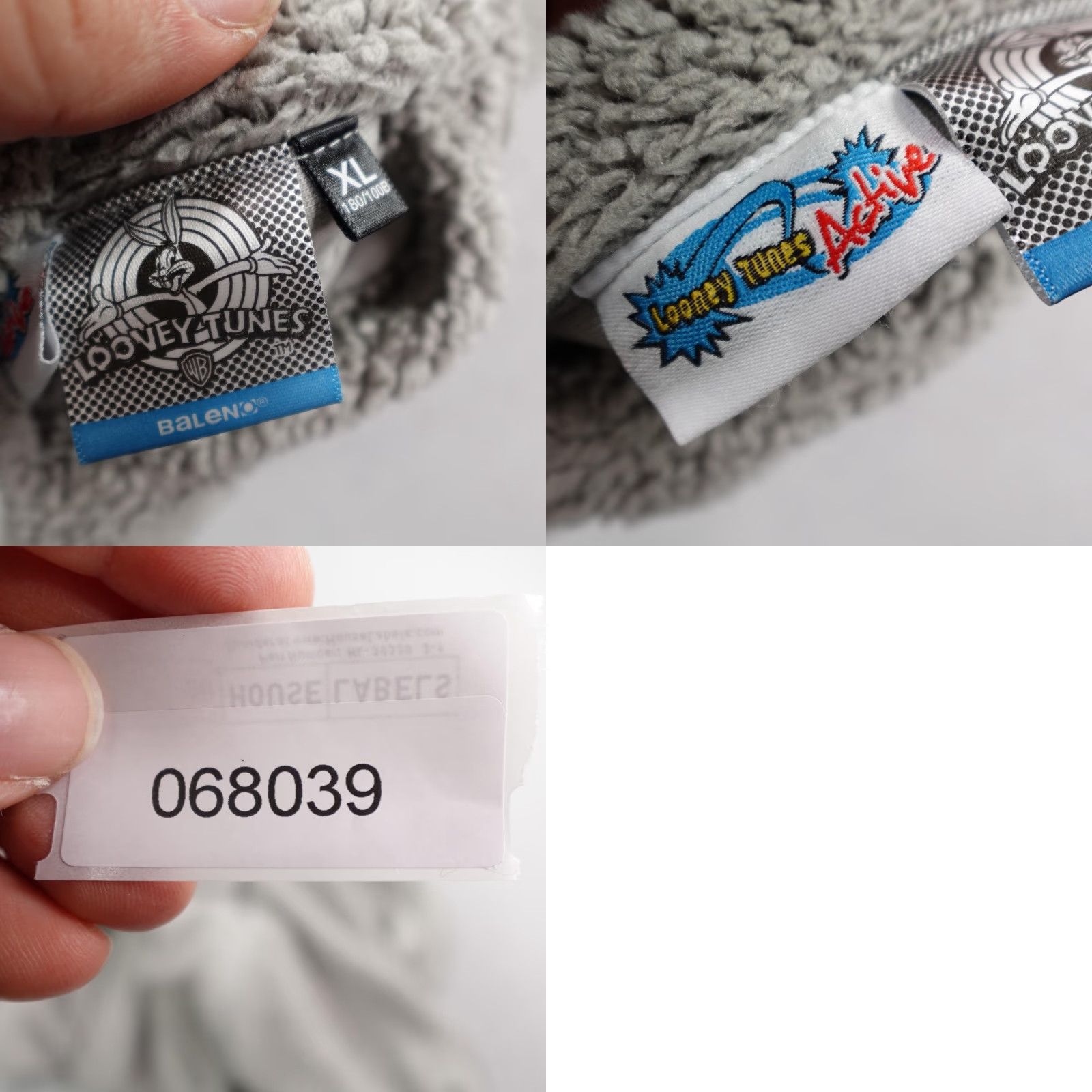 Vintage Looney Tunes Hoodie Mens XL Gray Taz Ski Zip Reversible Fleece Jacket Sweatshirt Cartoon Christmas Holiday Outdoor Size US XL / EU 56 / 4 - 9 Thumbnail