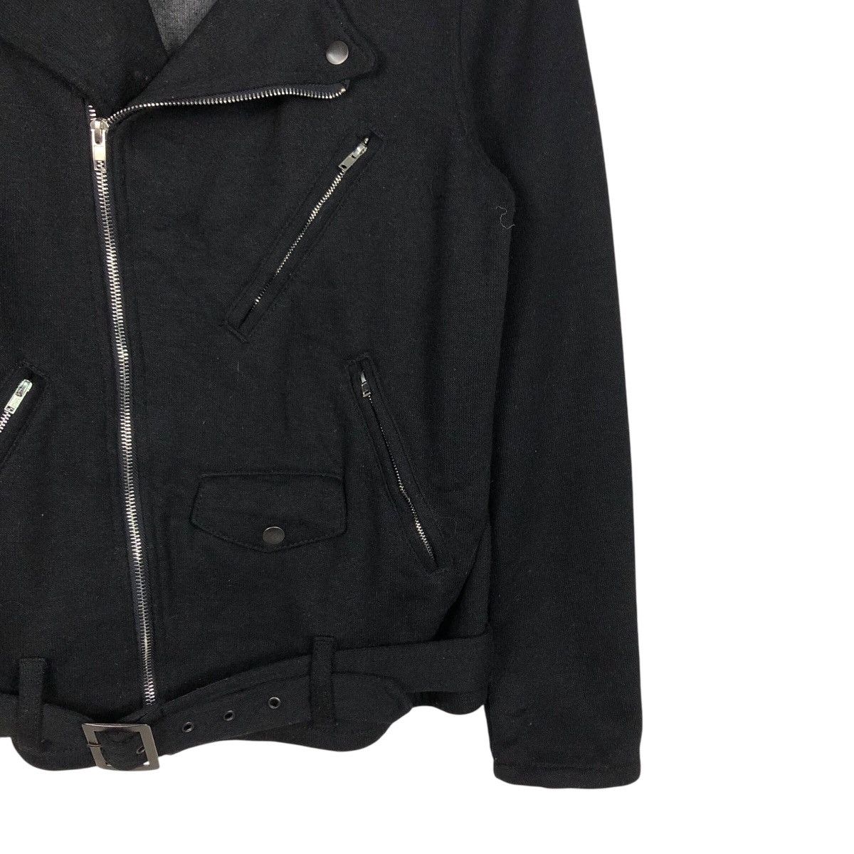 Japanese Brand 📌Biker Jacket Double Collar Corona Japan Rich Black Belt Size US M / EU 48-50 / 2 - 6 Thumbnail