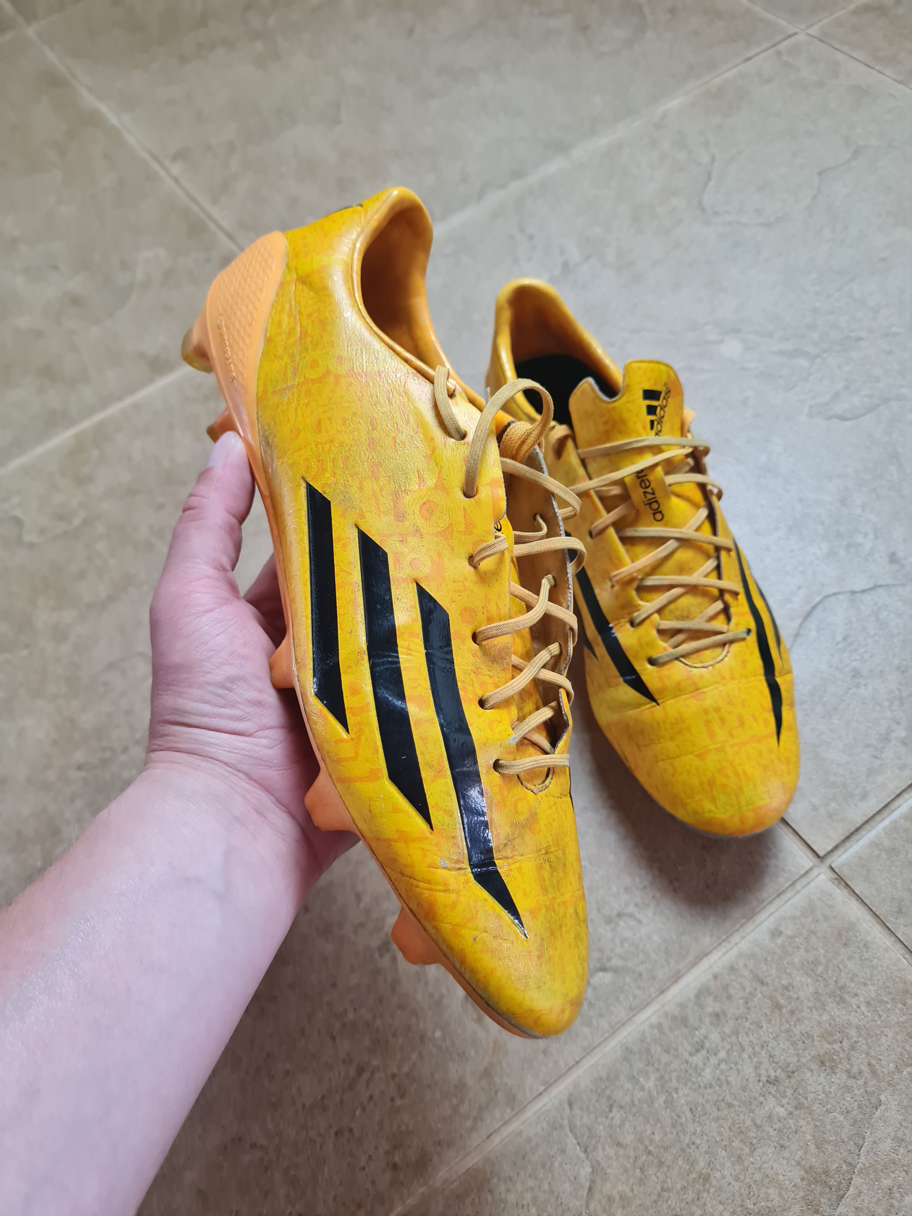 Adidas Adidas F50 adiZero TRX FG Soccer Cleats Solid Gold Messi Size US 9.5 / EU 42-43 - 11 Thumbnail