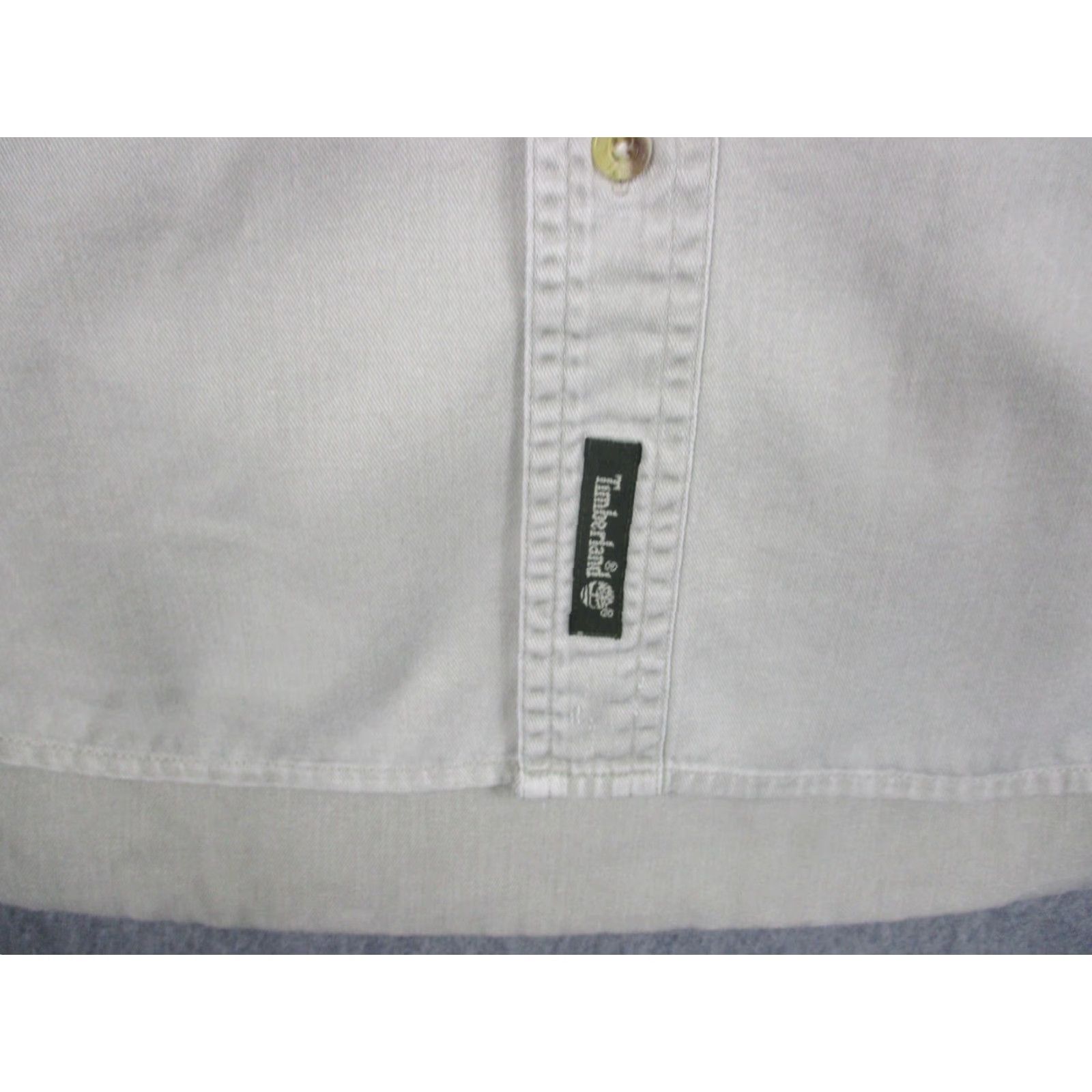 Timberland VINTAGE Timberland Shirt Mens Large Beige Long Sleeve Pocket Cotton Twill Size US L / EU 52-54 / 3 - 4 Thumbnail