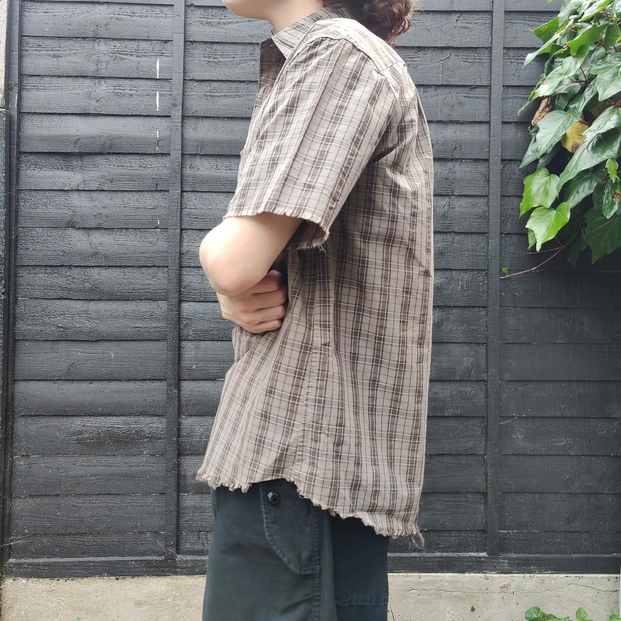 Other Japanese Khaki Distressed Chequered Shirt Size US M / EU 48-50 / 2 - 3 Thumbnail