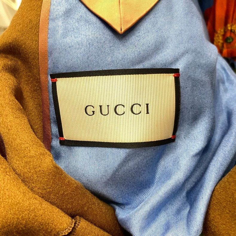 Gucci Gucci Caramel double-breasted cashmere coat 2505-Nextarrow Size US L / EU 52-54 / 3 - 3 Thumbnail