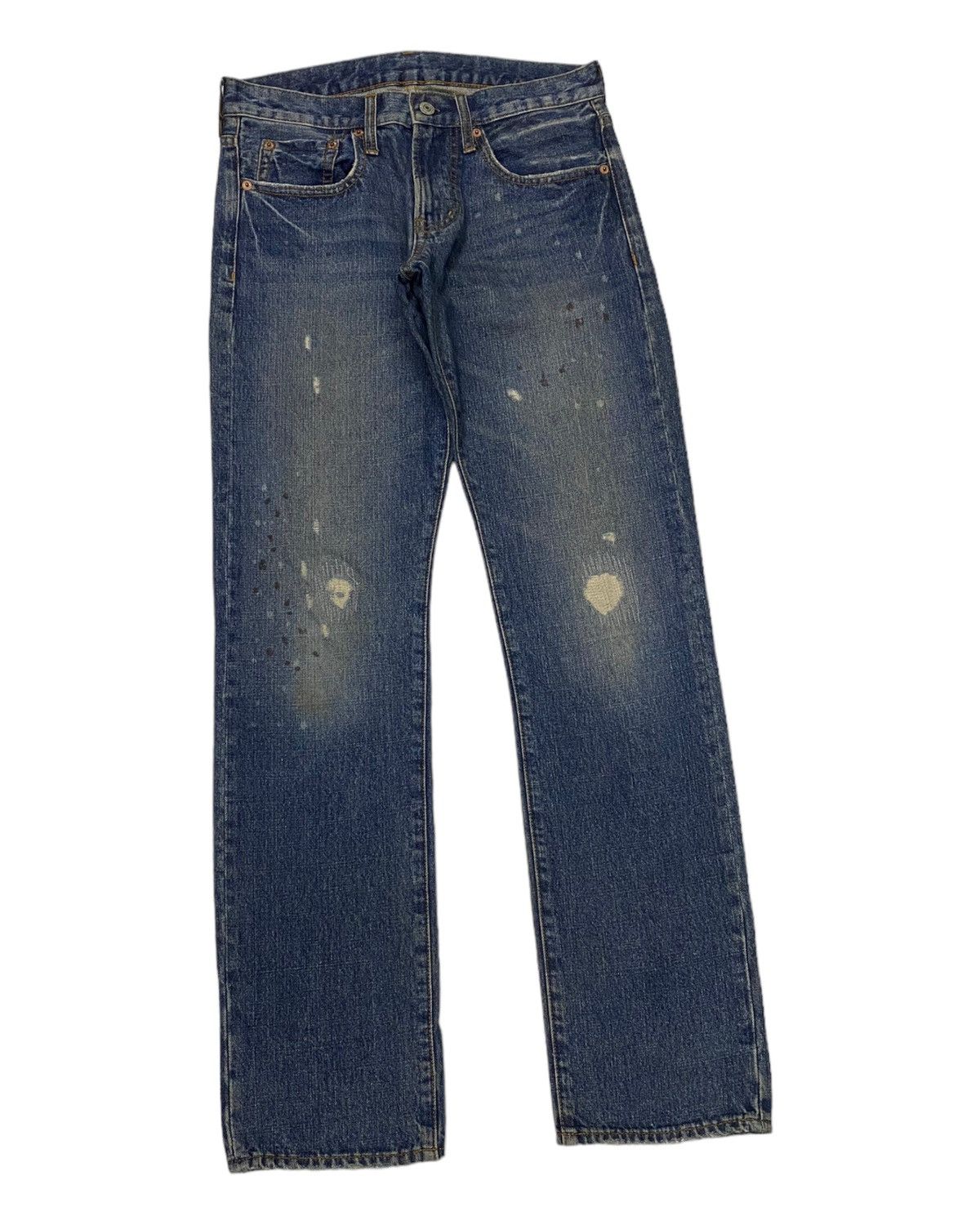 Undercover × Uniqlo 🔥JAPANESE BRAND UNIQLO DISTRESSED DENIM JEANS Size US 30 / EU 46 - 3 Thumbnail
