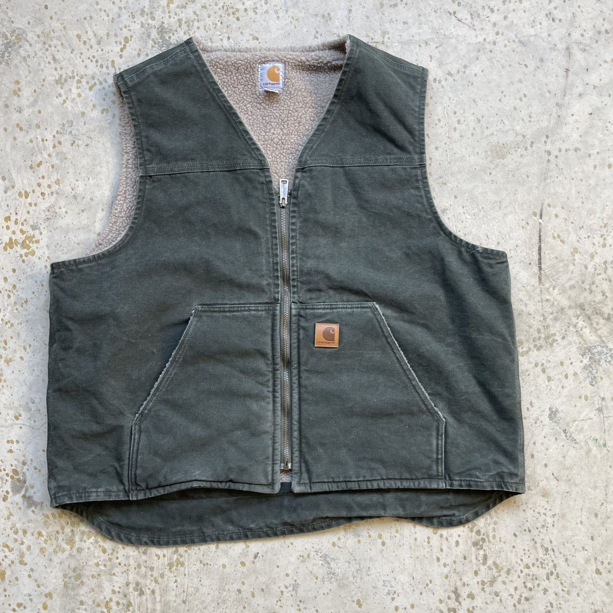 Carhartt × Vintage Vintage moss green Carhartt vest Size US XL / EU 56 / 4 - 2 Thumbnail