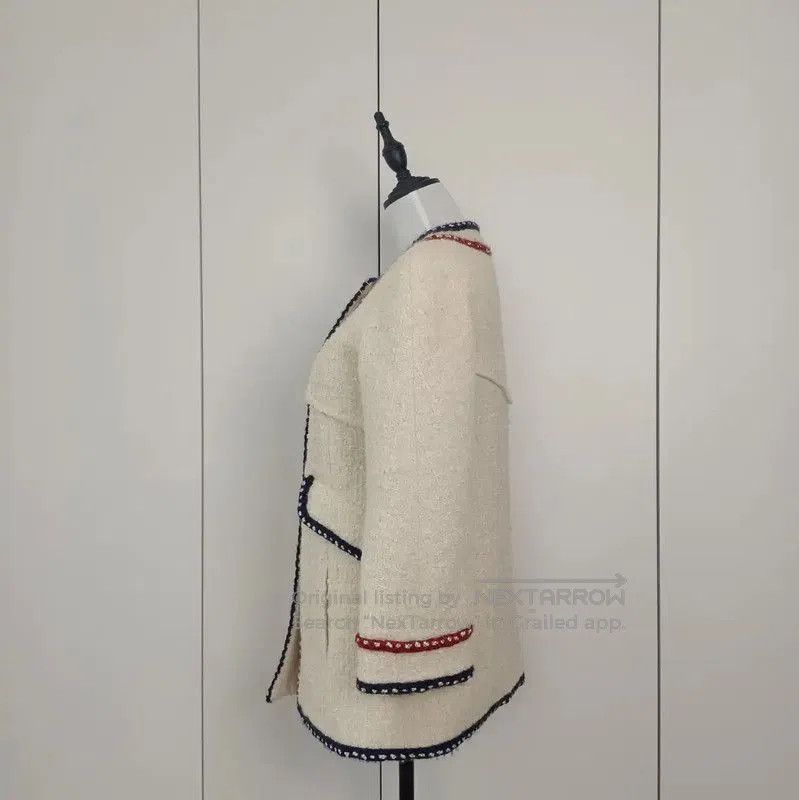 Chanel Chanel Winter Wool Blend Coat in Cream . Size S / US 4 / IT 40 - 5 Thumbnail