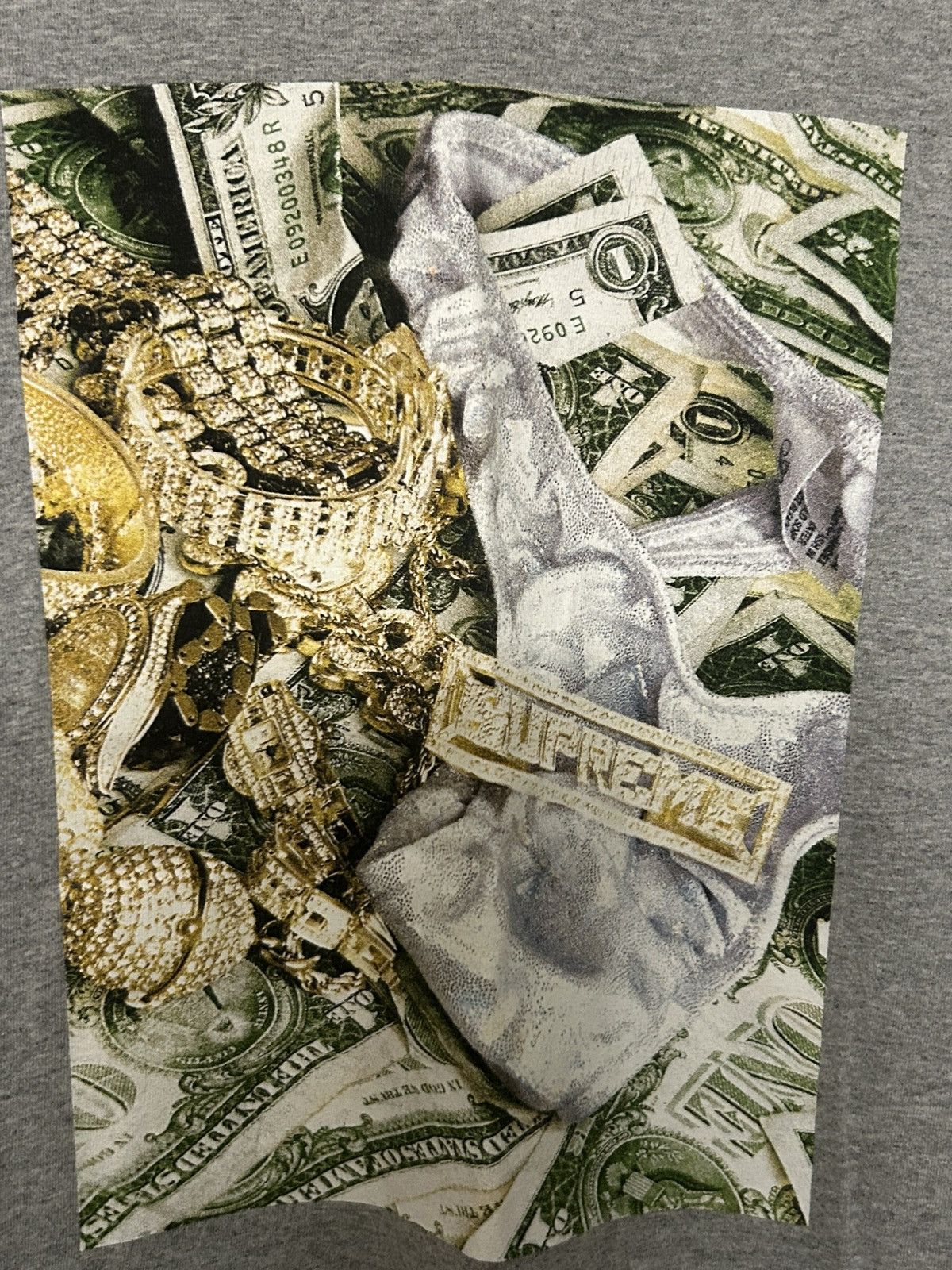Supreme Supreme SS20 Bling Tee Heather Grey Size US M / EU 48-50 / 2 - 5 Thumbnail