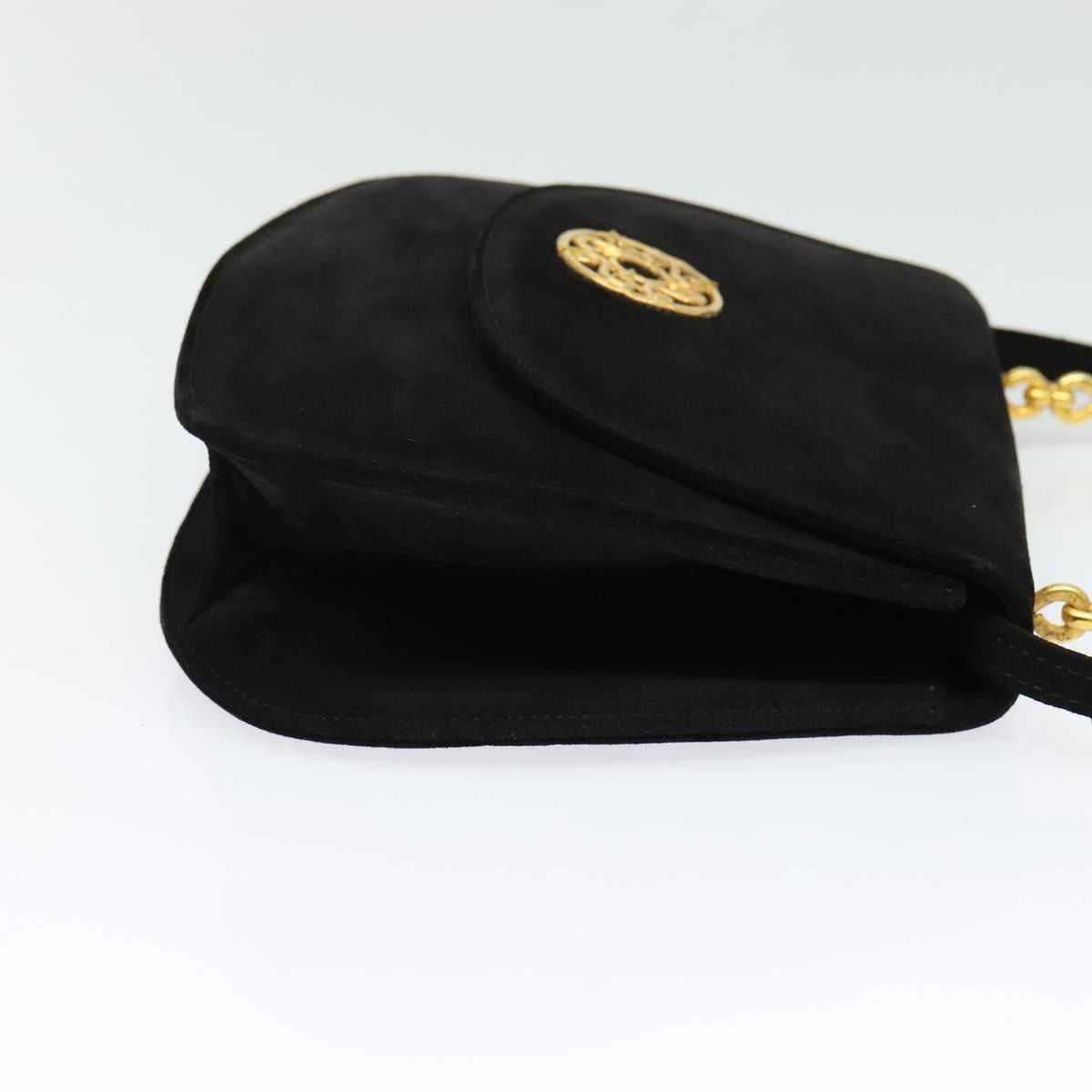 Celine CELINE Hand Bag Suede Black Gold Size ONE SIZE - 5 Thumbnail