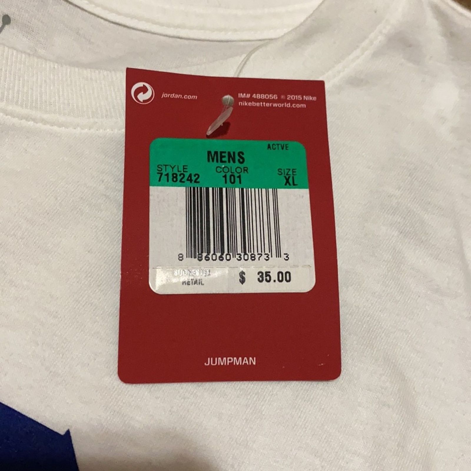 Nike 2015 Air Jordan Eleven Short Sleeve Size US XL / EU 56 / 4 - 5 Thumbnail