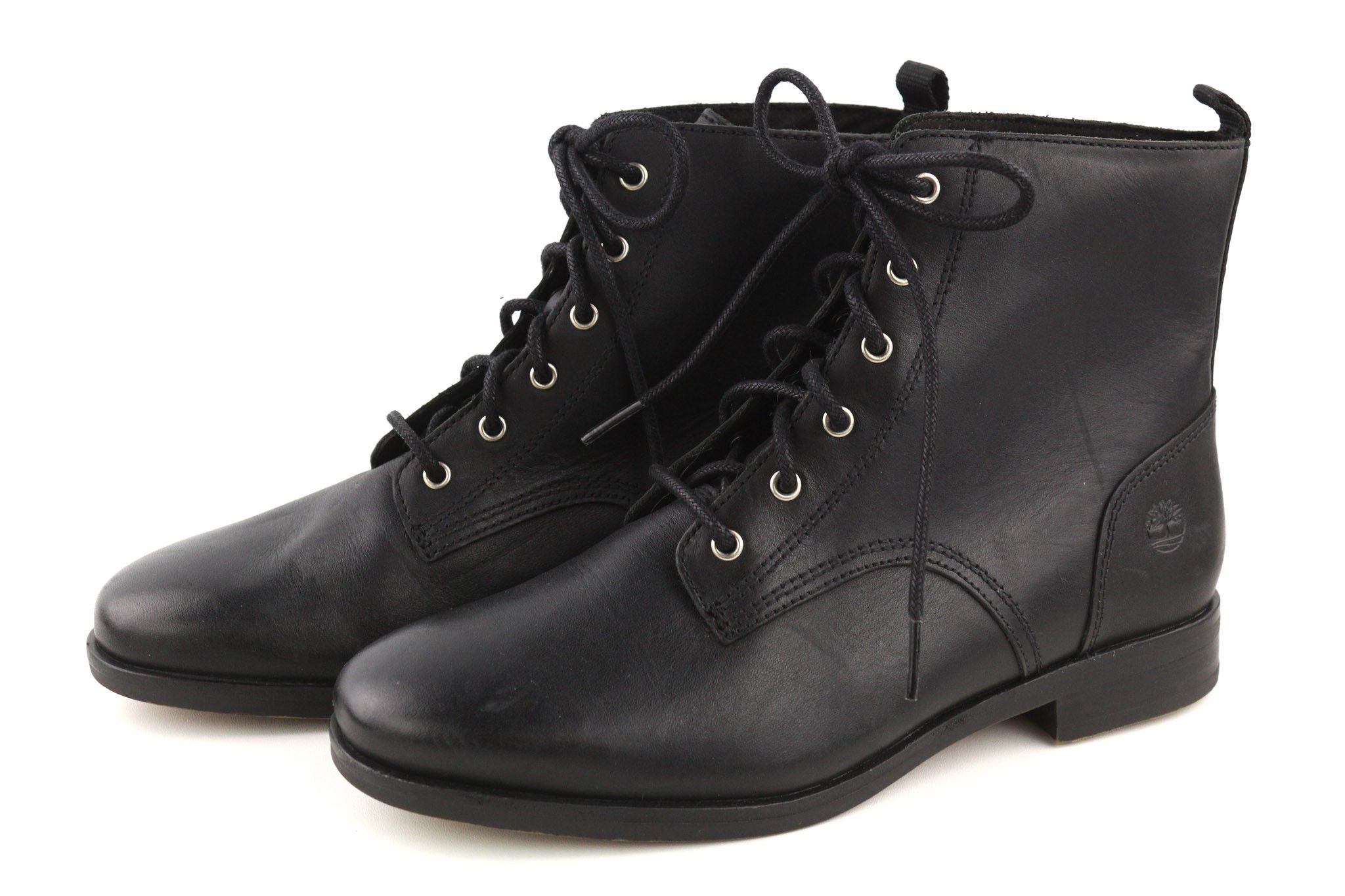 Timberland A21ED-A5819 EU38/38.5 Black Leather High Top Shoes 81163 Size US 7 / IT 37 - 4 Thumbnail