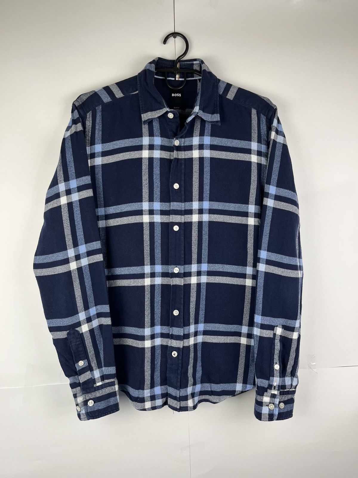 Hugo Boss Hugo Boss Streetwear Plaid Cotton Shirt Button Up Size US S / EU 44-46 / 1 - 1 Thumbnail