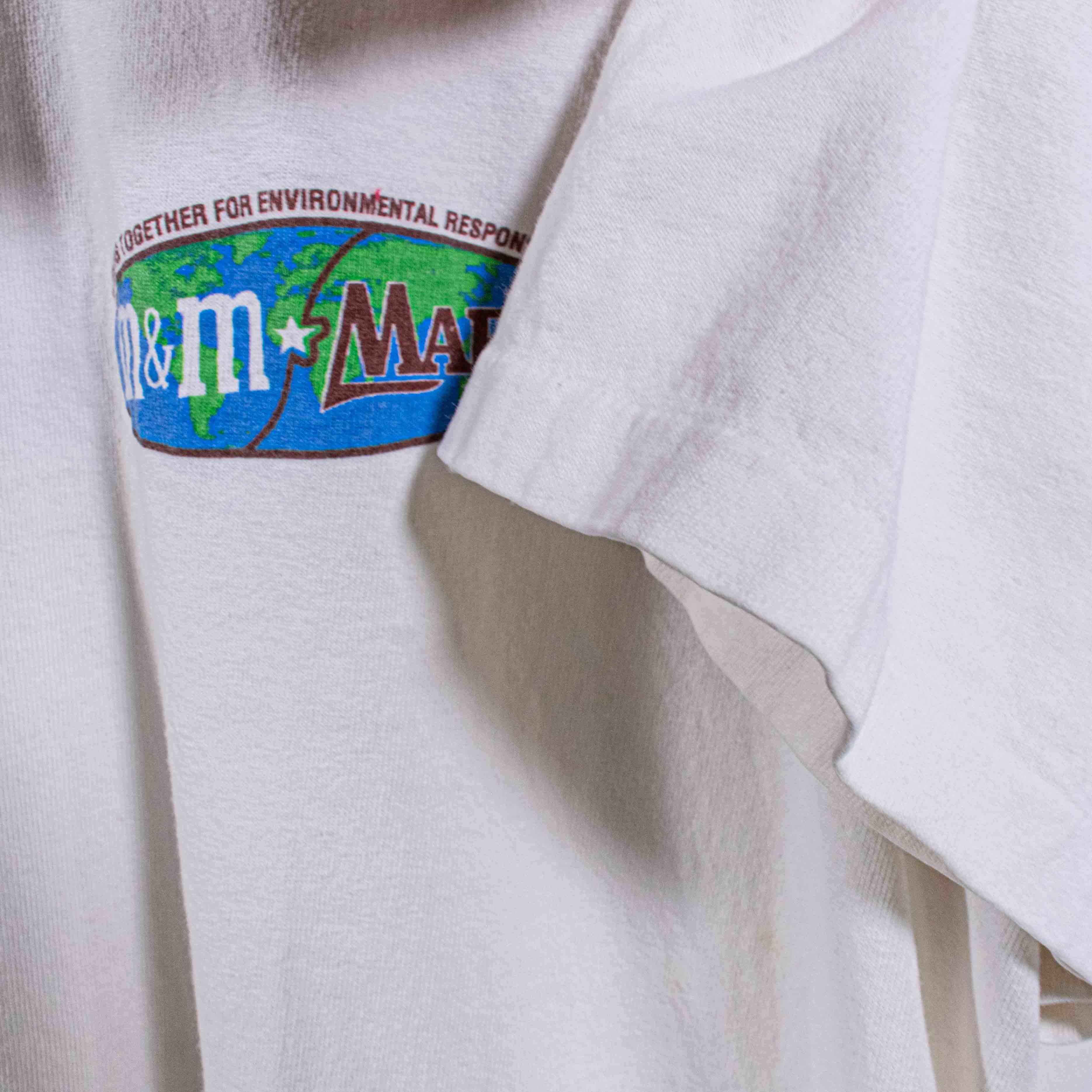 Anvil Mars M&M Candy Environmental Responsibility T-Shirt VTG 90s Size US L / EU 52-54 / 3 - 5 Thumbnail