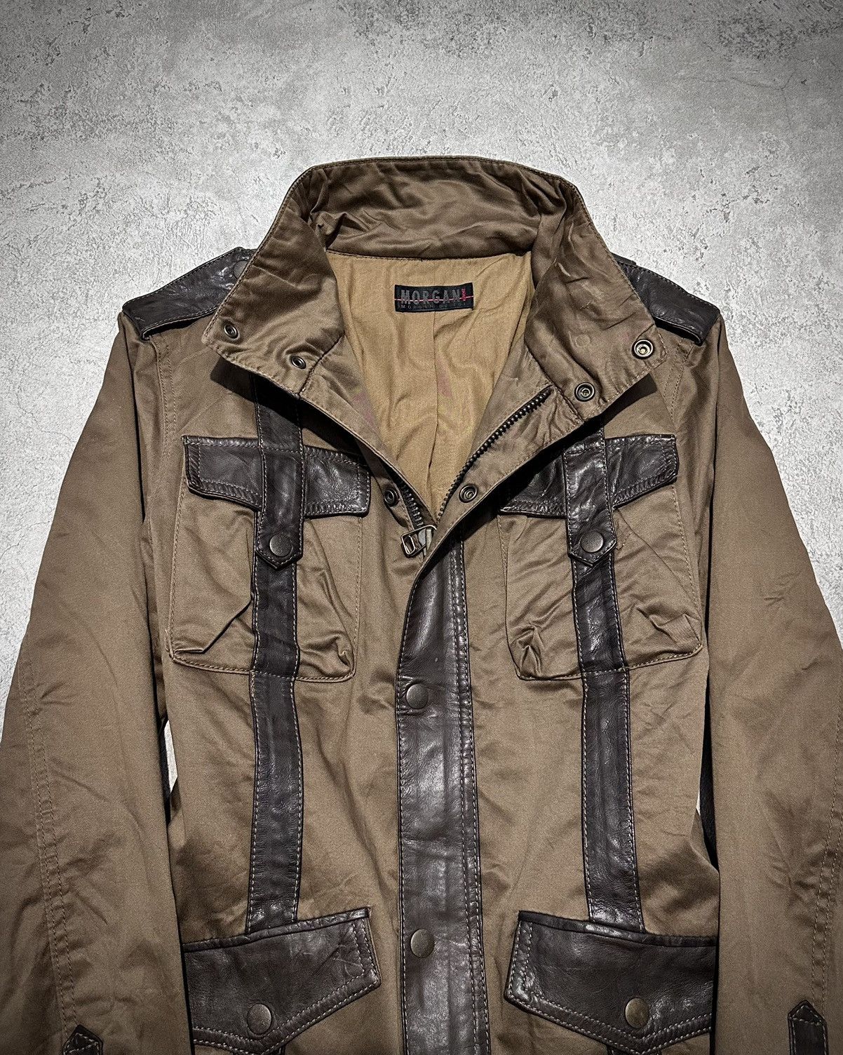 Japanese Brand Morgan Homme Military Jacket Lgb Ifsixwasnine Vkei Style Size US M / EU 48-50 / 2 - 2 Thumbnail