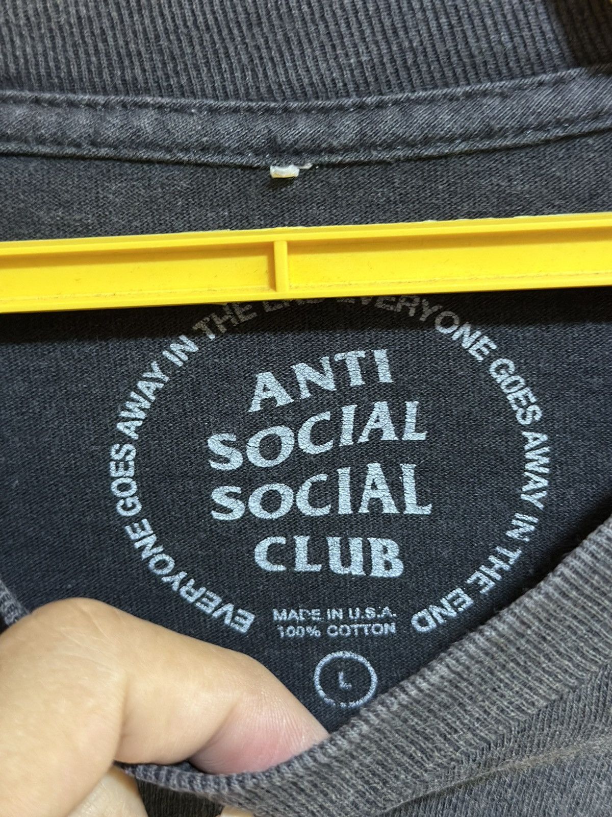 Anti Social Social Club Vintage Anti Social Social Club Long Sleeve Faded Tee Size US L / EU 52-54 / 3 - 5 Thumbnail