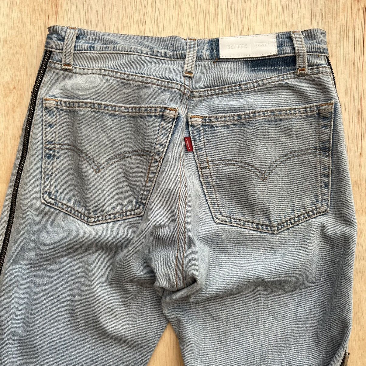 RE/DONE RE / DONE x LEVIS RECONSTRUCTED DENIM WASHED DISTRESSED Size 28" / US 6 / IT 42 - 14 Thumbnail