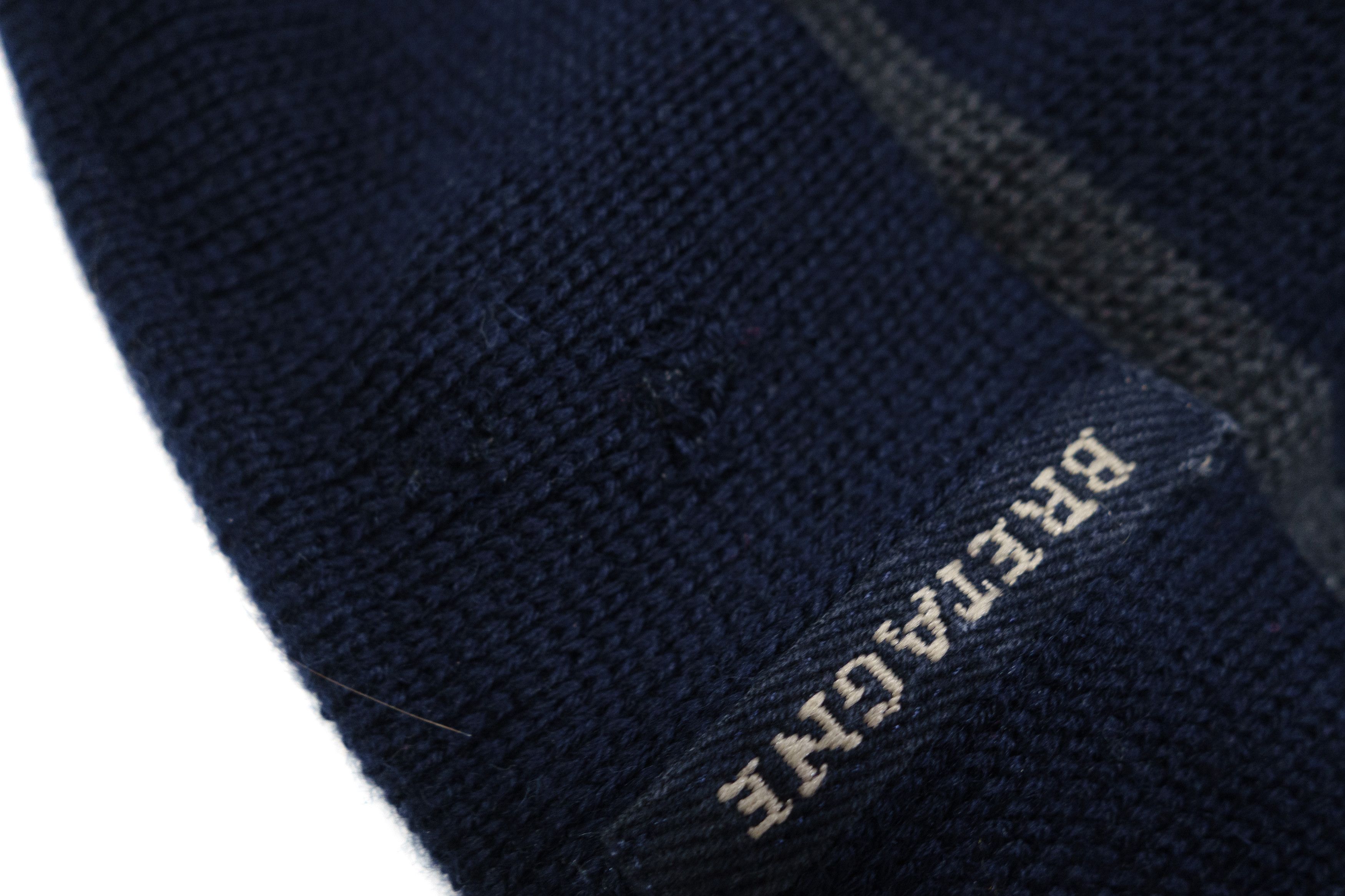 Paul & Shark Bretagne Metal Anchor Logo Striped Wool Beanie Hat 00s Size ONE SIZE - 5 Thumbnail