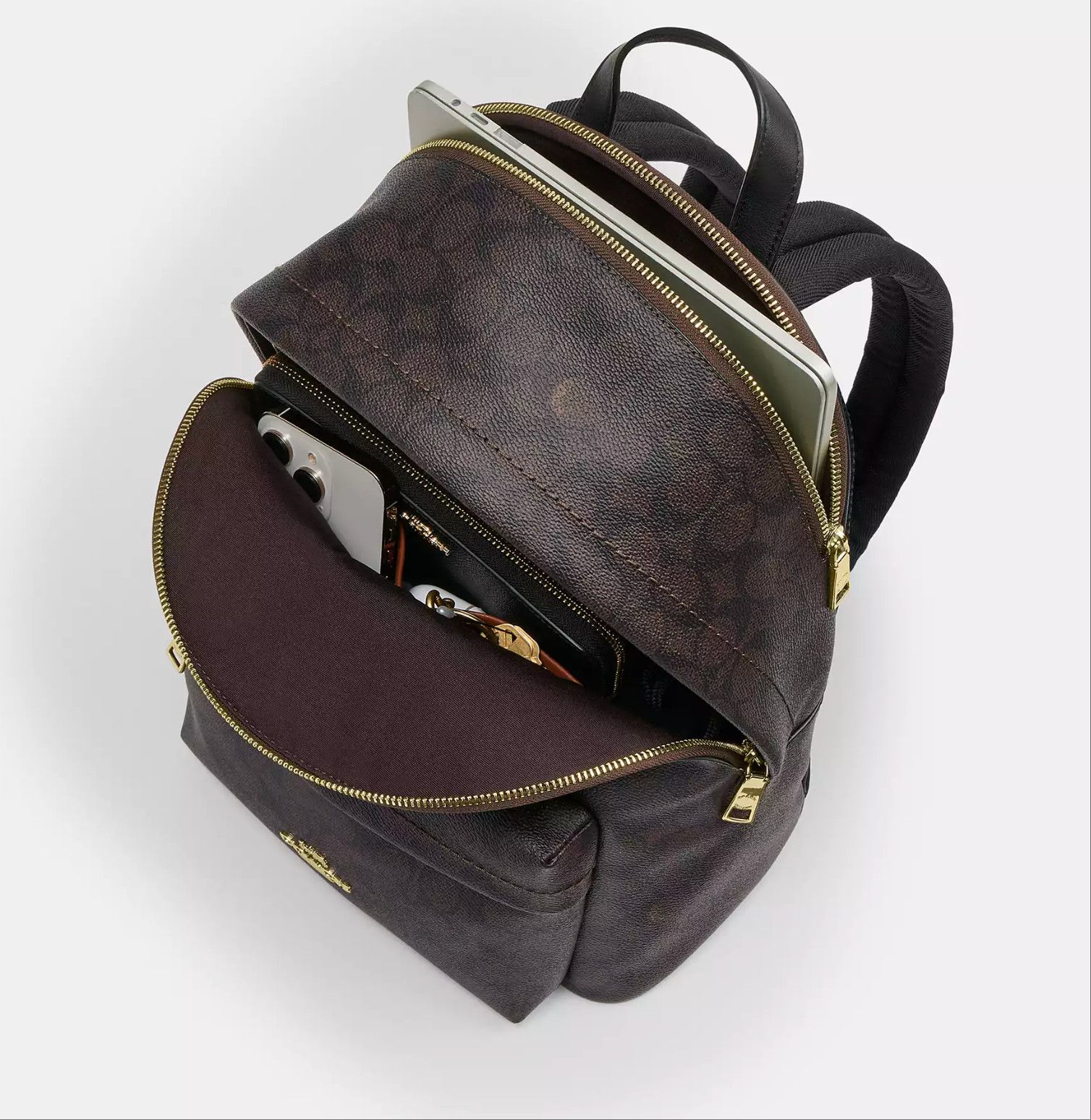 Coach Taylor Small Backpack In Signature Canvas CDW76 Size ONE SIZE - 7 Thumbnail