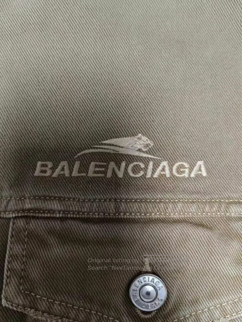 Balenciaga Balenciaga Tiger year logo embroidered washed jacket coat Size US XS / EU 42 / 0 - 3 Thumbnail