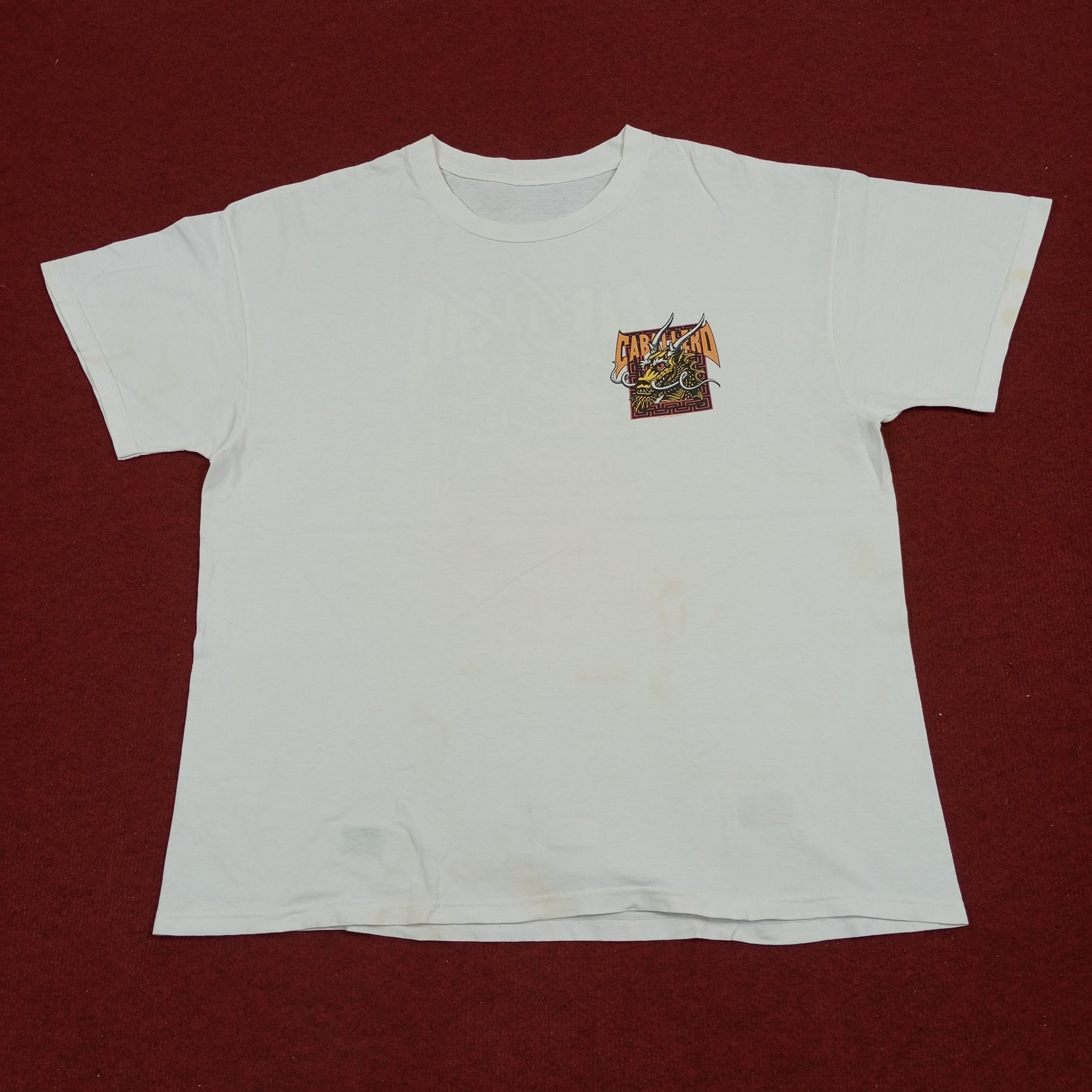 Powell Peralta × Vintage Powell Skateboards Caballero Skater Style Distressed Tshirt Size US XL / EU 56 / 4 - 4 Thumbnail