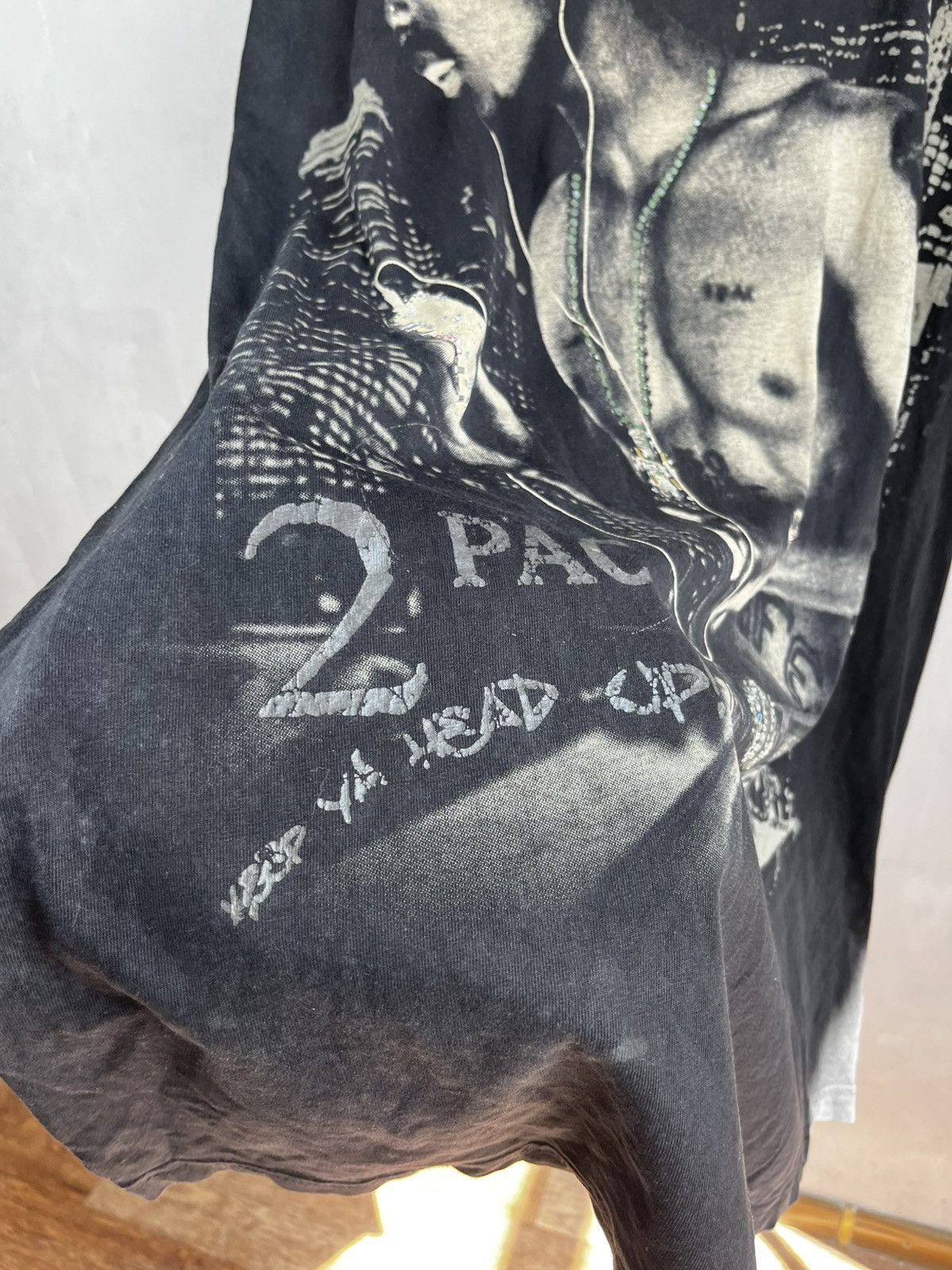 Rap Tees Vtg 2Pac T-Shirt SizexxxlTall Black Y2K Tupac Shakur Hip Hop Size US XXL / EU 58 / 5 - 7 Thumbnail