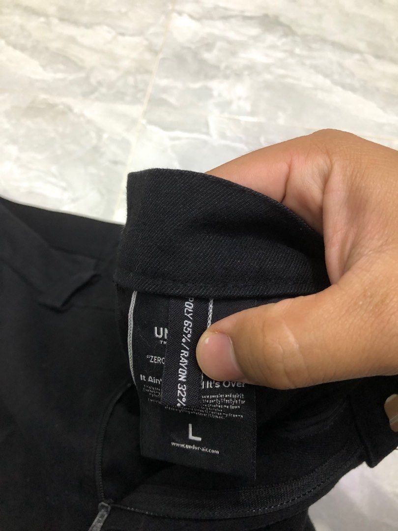Japanese Brand UNDERAIR Patchwork Graphic Black Pants Size US 34 / EU 50 - 7 Thumbnail