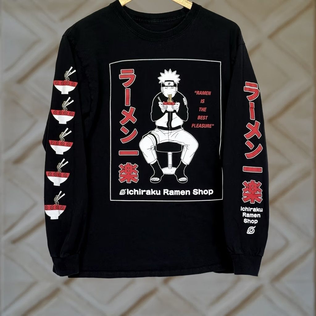 Ripple Junction Ripple Junction Shirt Mens M Black Naruto Shippuden Ichiraku Ramen Shop Size Size US M / EU 48-50 / 2 - 1 Thumbnail