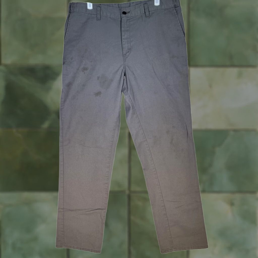 Dickies Dickies Work Pants Mens 34x34 Gray Utility Straight Leg Twill Cell Phone Pocket Size US 34 / EU 50 - 1 Thumbnail