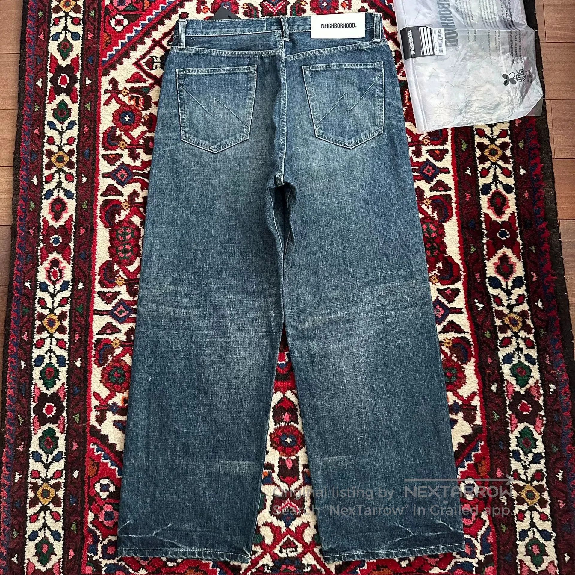 Neighborhood neighborhood wide leg denim pants M size. Size US 44 / EU 60 - 3 Thumbnail
