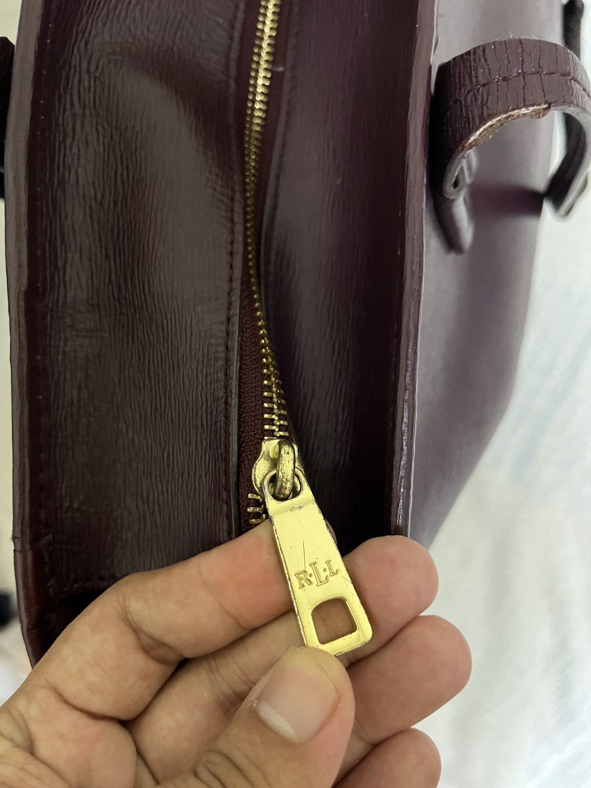 Lauren Ralph Lauren Lauren Ralph Lauren Cowhide Burgundy Size ONE SIZE - 5 Thumbnail