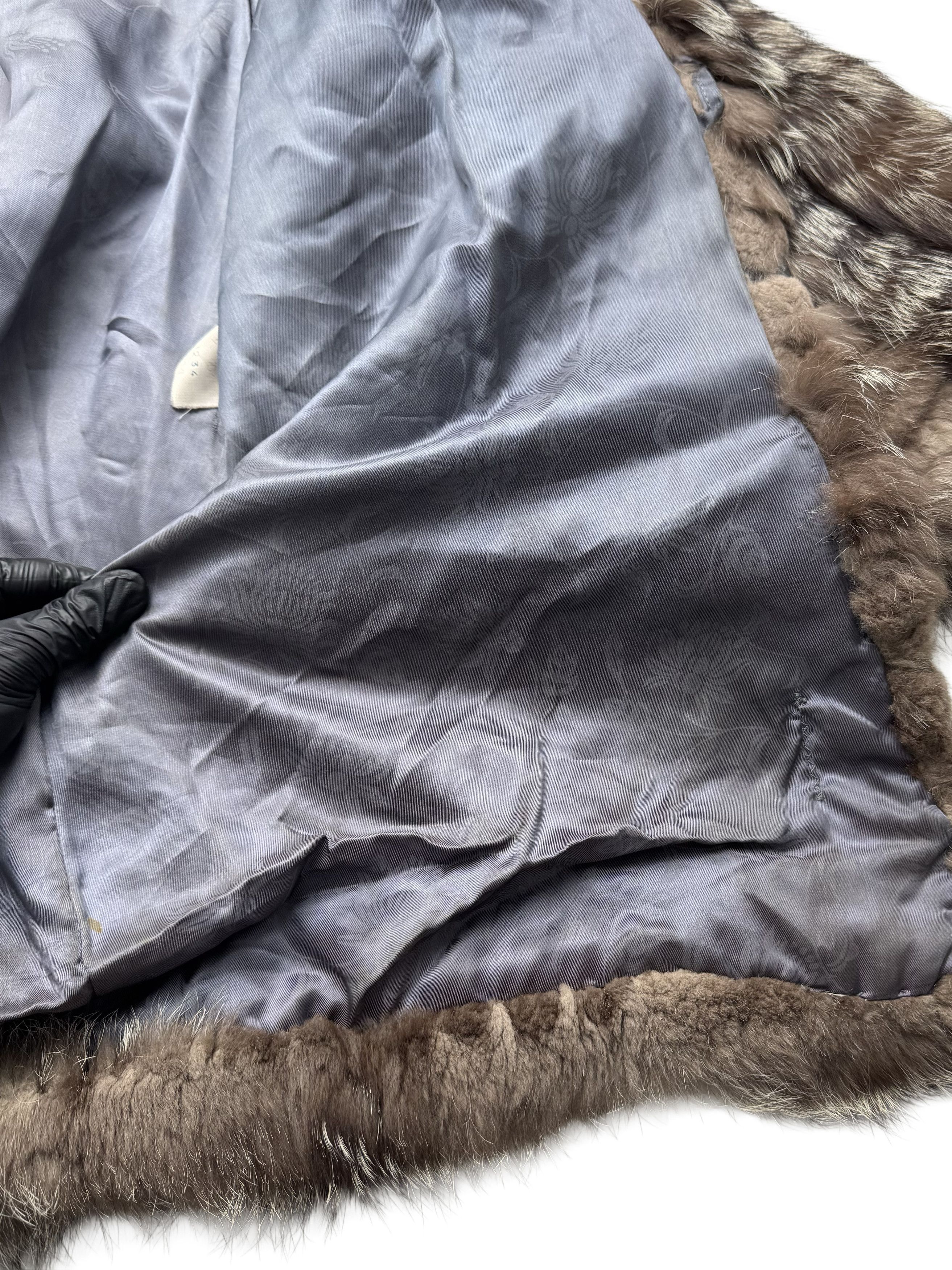 Vintage Vintage Real Fur Coat Brown Long Fur Jacket Winter Luxury Size XL / US 12-14 / IT 48-50 - 20 Thumbnail