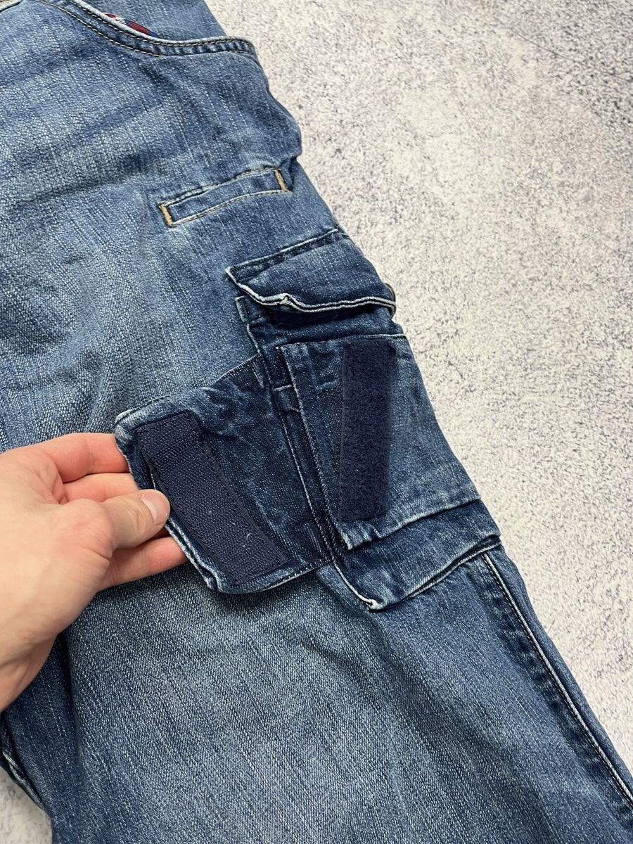 Stewart & Strauss Vintage Engelbert Strauss Workwear Denim Cargo Pants Rare Size US 36 / EU 52 - 7 Thumbnail
