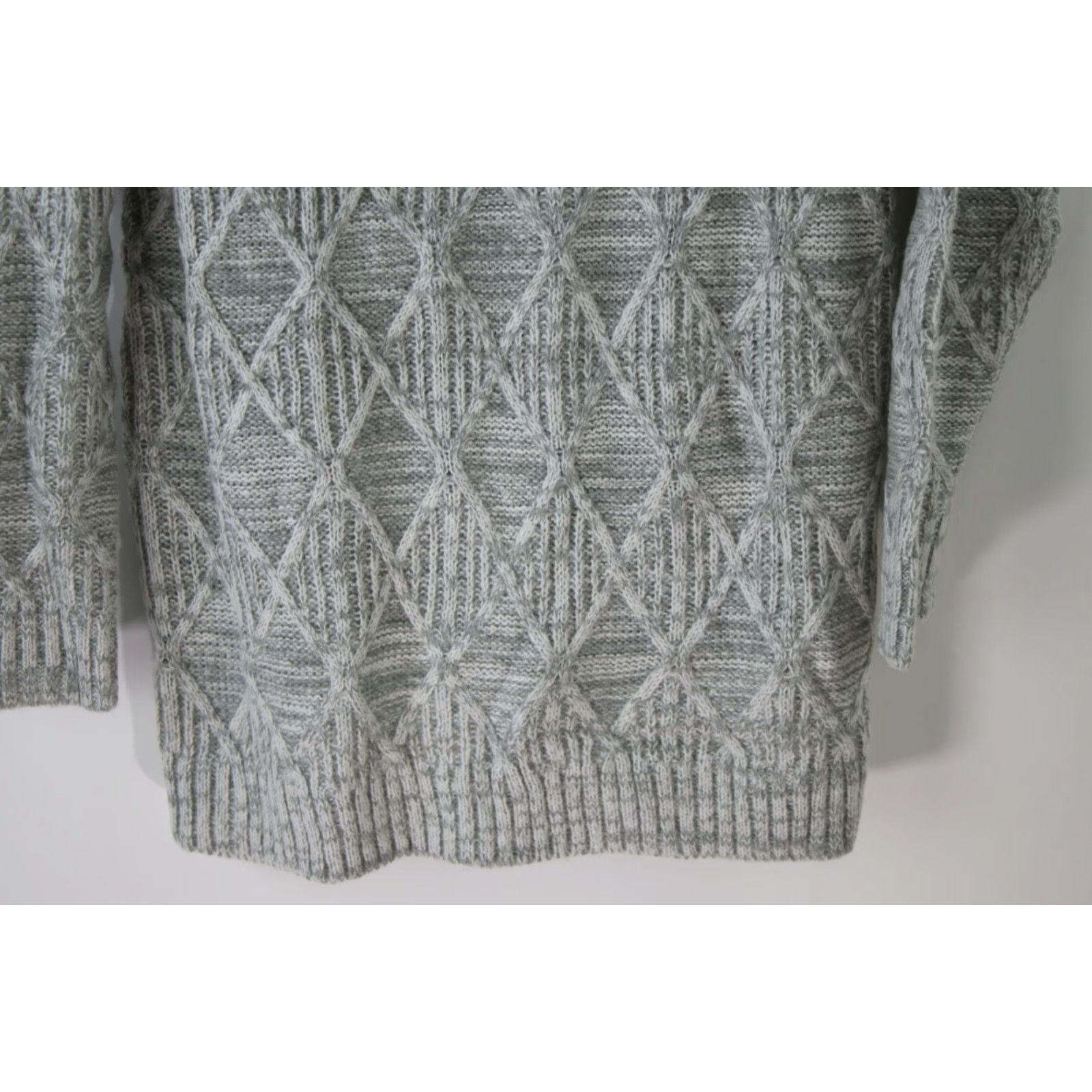 Vintage Isabel Maternity Womens Gray Cowl Neck Cable Knit Tunic Pullover Sweater Size S Size S / US 4 / IT 40 - 4 Thumbnail