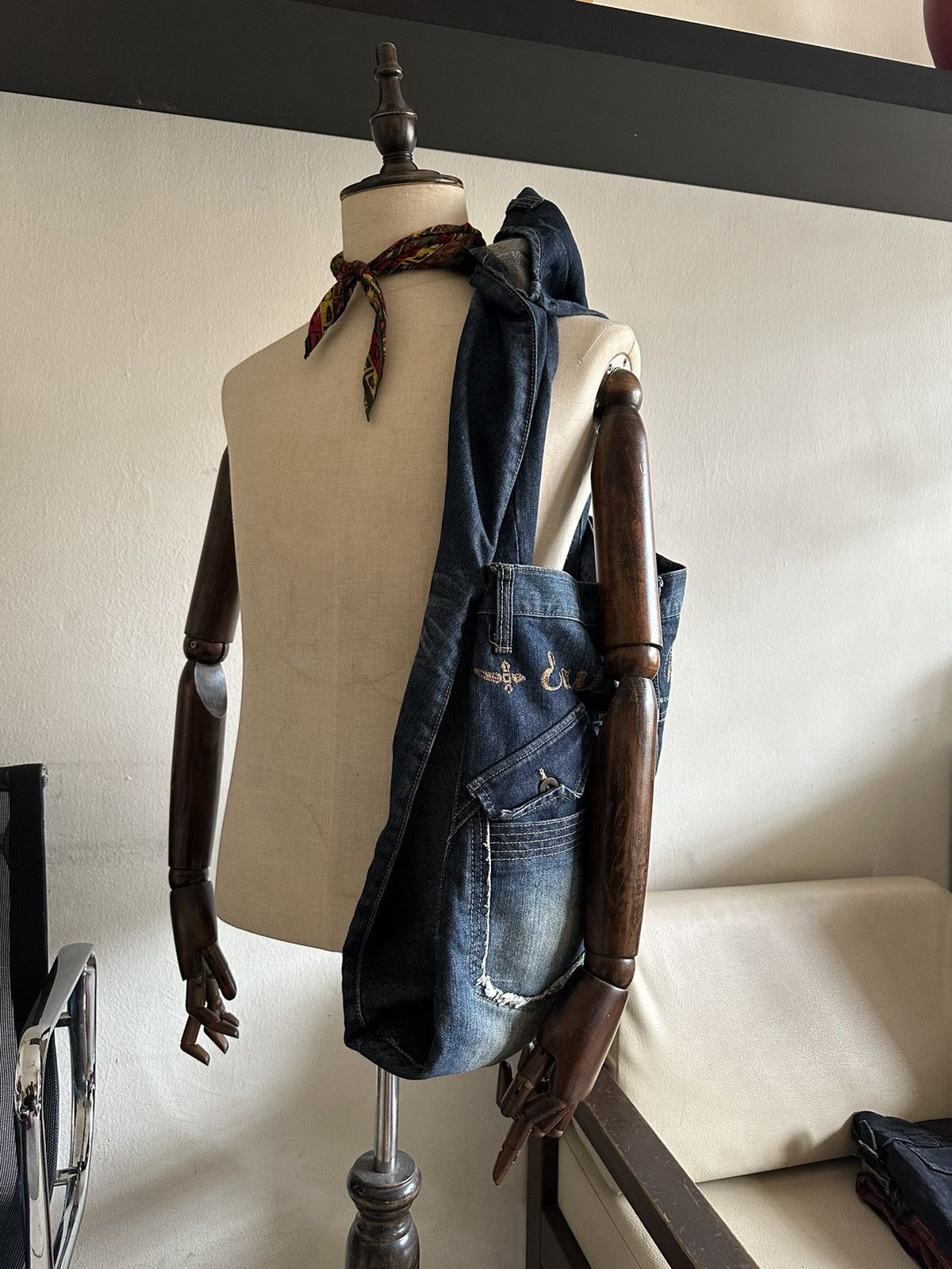 PPFM 2000s PPFM Destruct Product J Cut Jeans Transform Bag Size US 30 / EU 46 - 21 Thumbnail