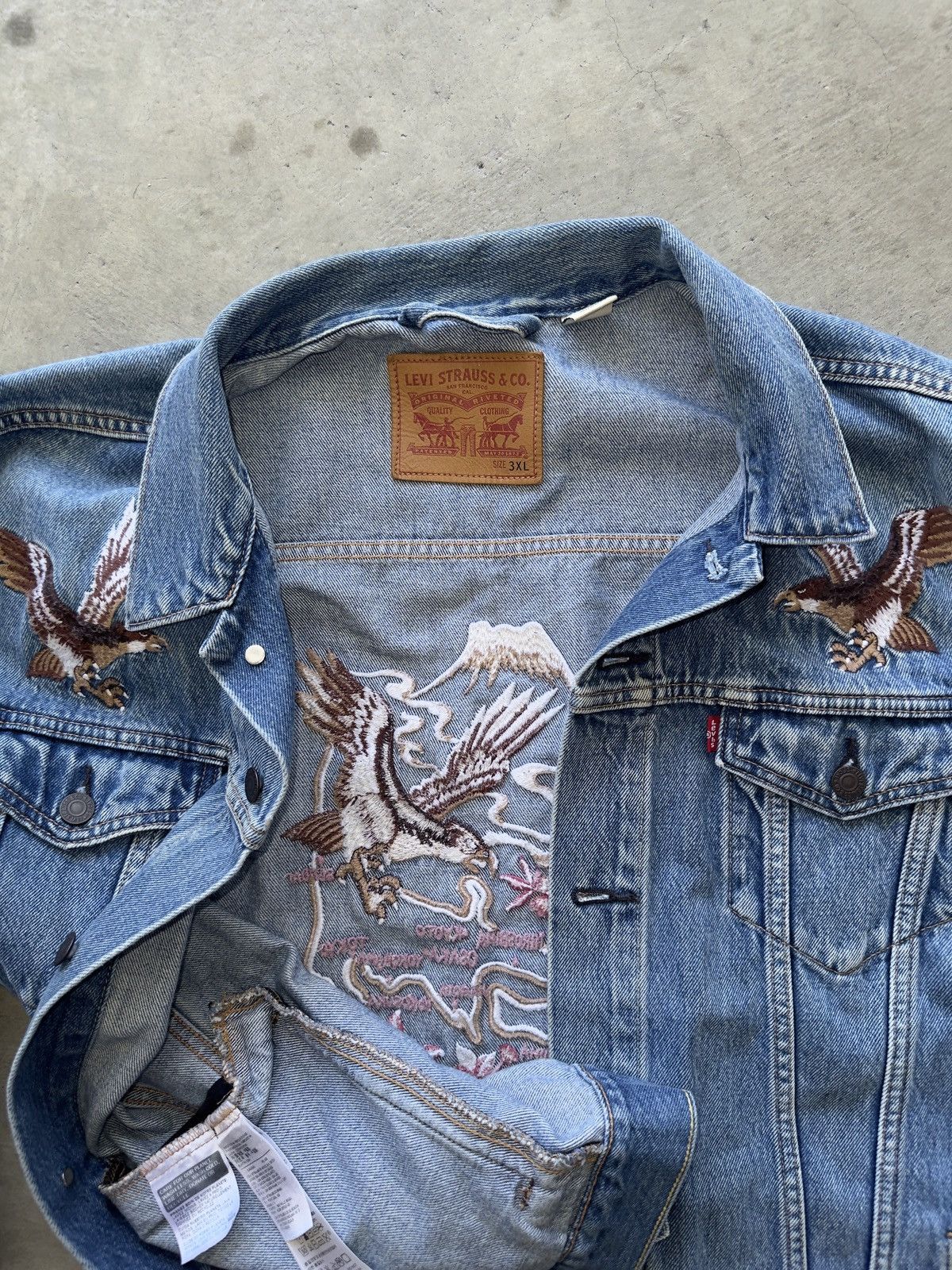 Levi's Levi’s Japan Embroidered Denim Jacket Size US XXL / EU 58 / 5 - 12 Thumbnail