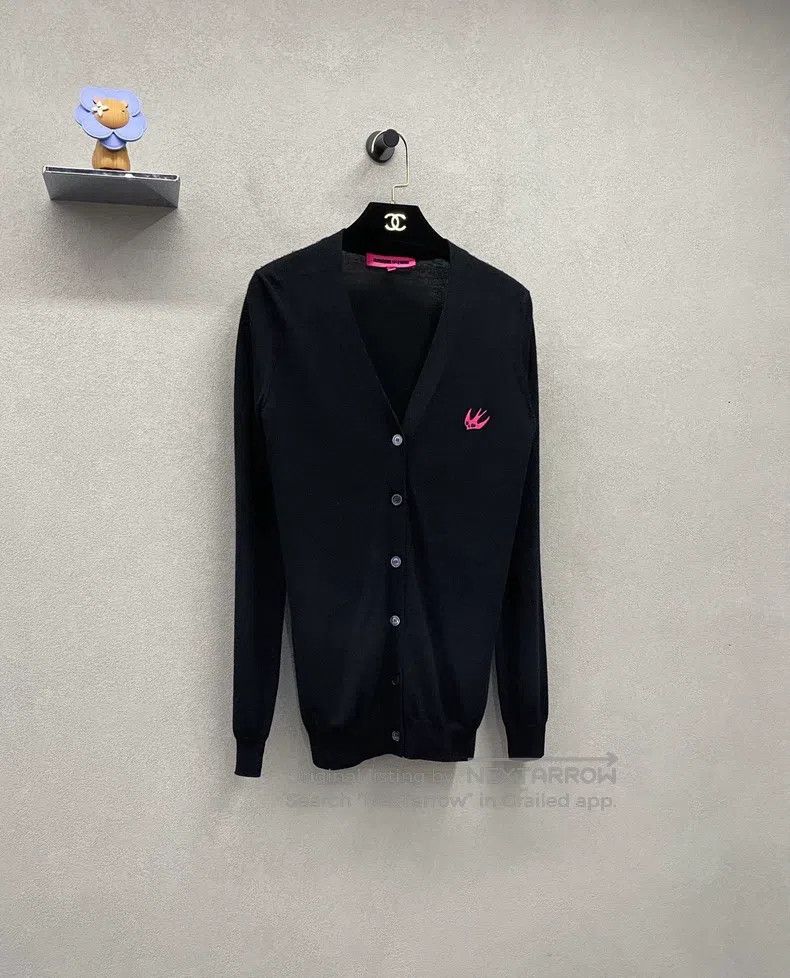 Alexander McQueen Alexander Mcqueen Black knitted cardigan coat Size XS / US 0-2 / IT 36-38 - 3 Thumbnail