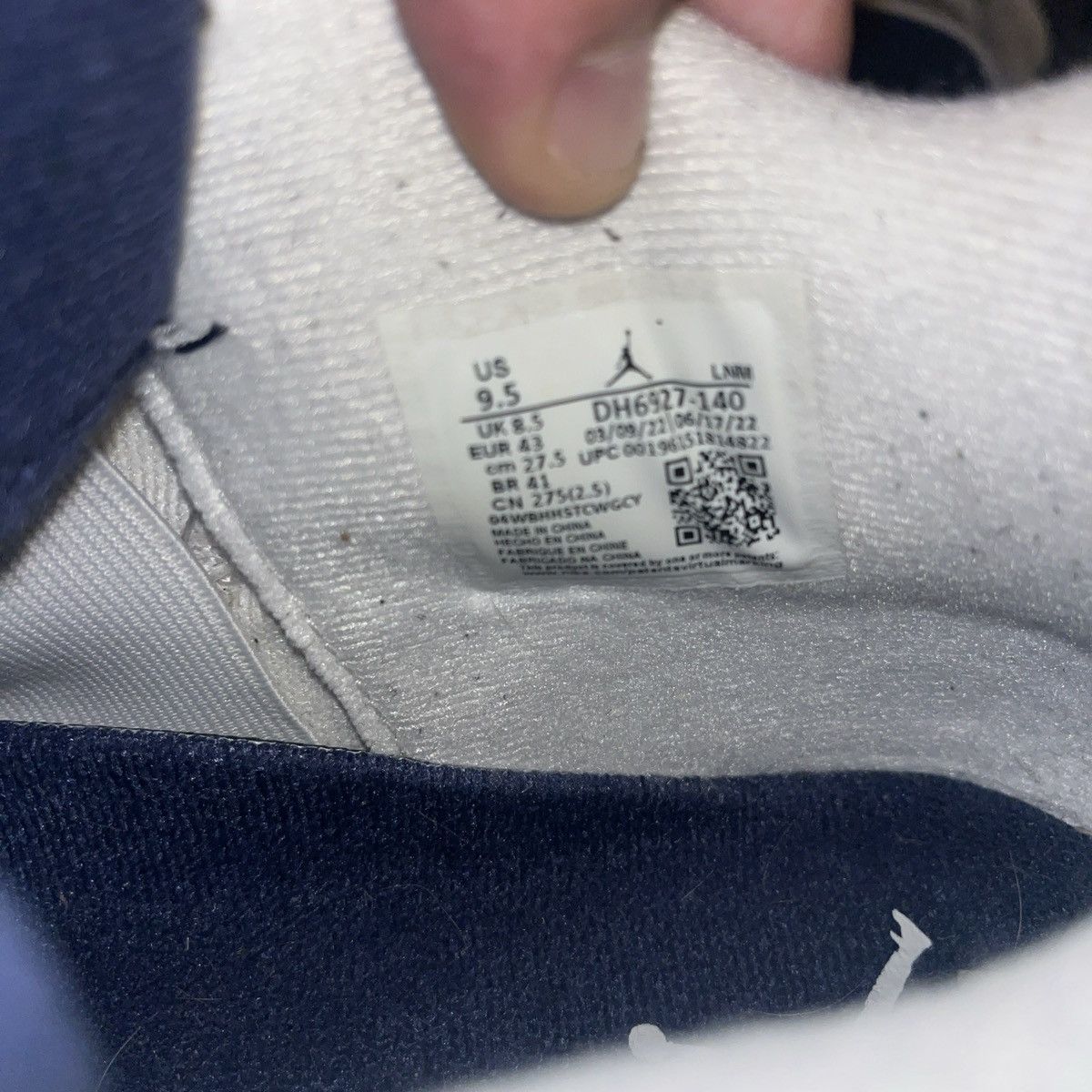 Jordan Brand JORDAN 4 Midnight Navy Size US 9.5 / EU 42-43 - 13 Thumbnail