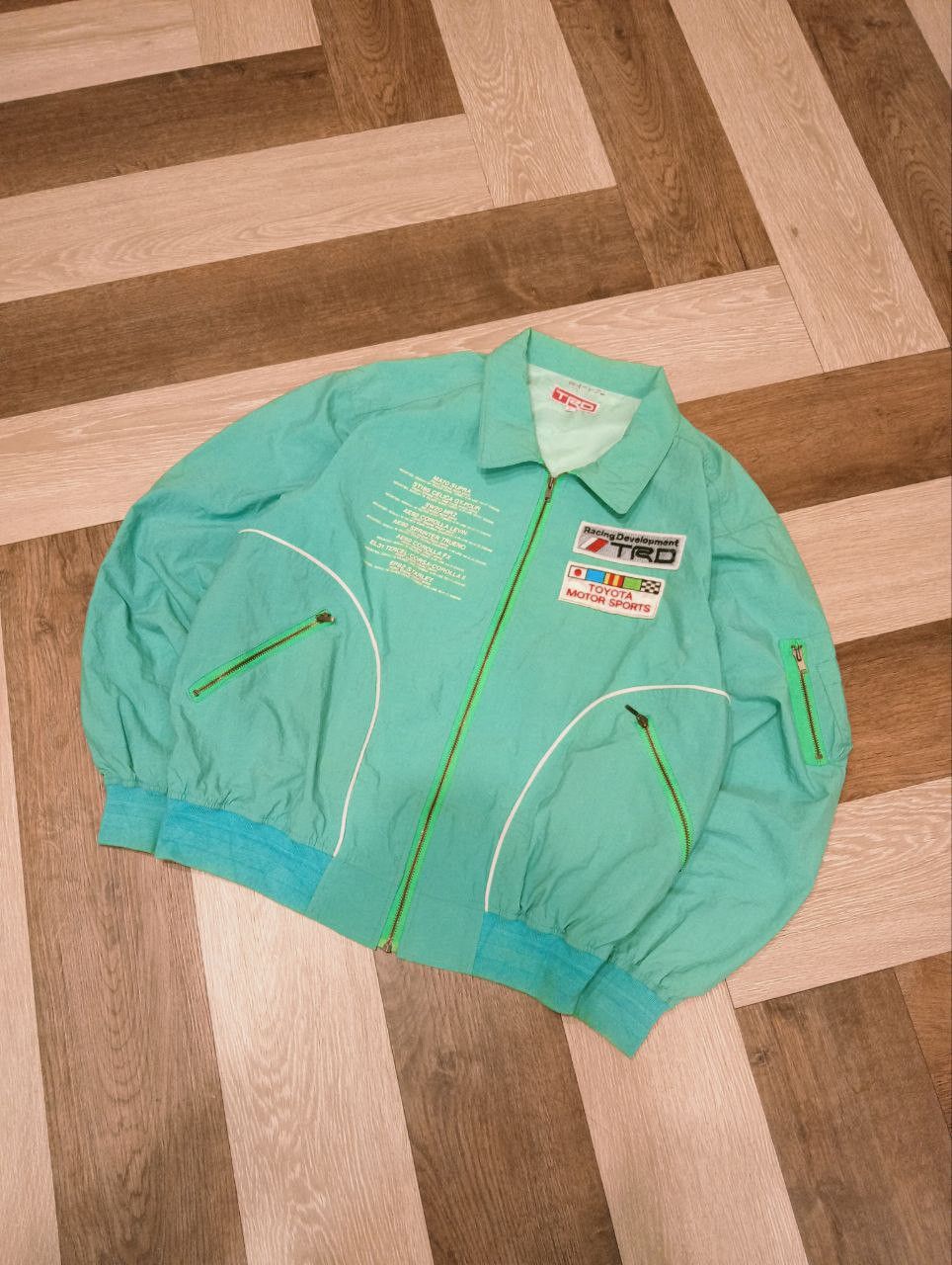 Vintage VINTAGE TRD TOYOTA MOTOR SPORTS BOMBER JACKET Size US L / EU 52-54 / 3 - 2 Thumbnail