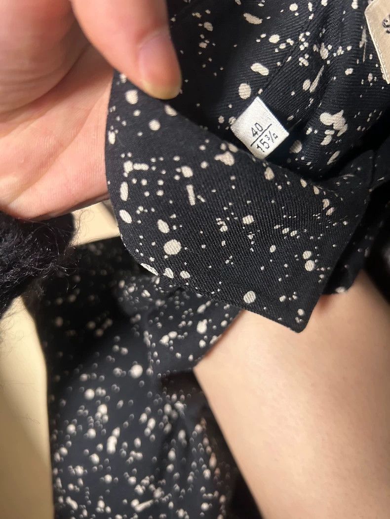 Saint Laurent Paris saint Laurent paris2015 FW Star Ink Splashing Shirt 2503-N Size US XXS / EU 40 - 4 Thumbnail