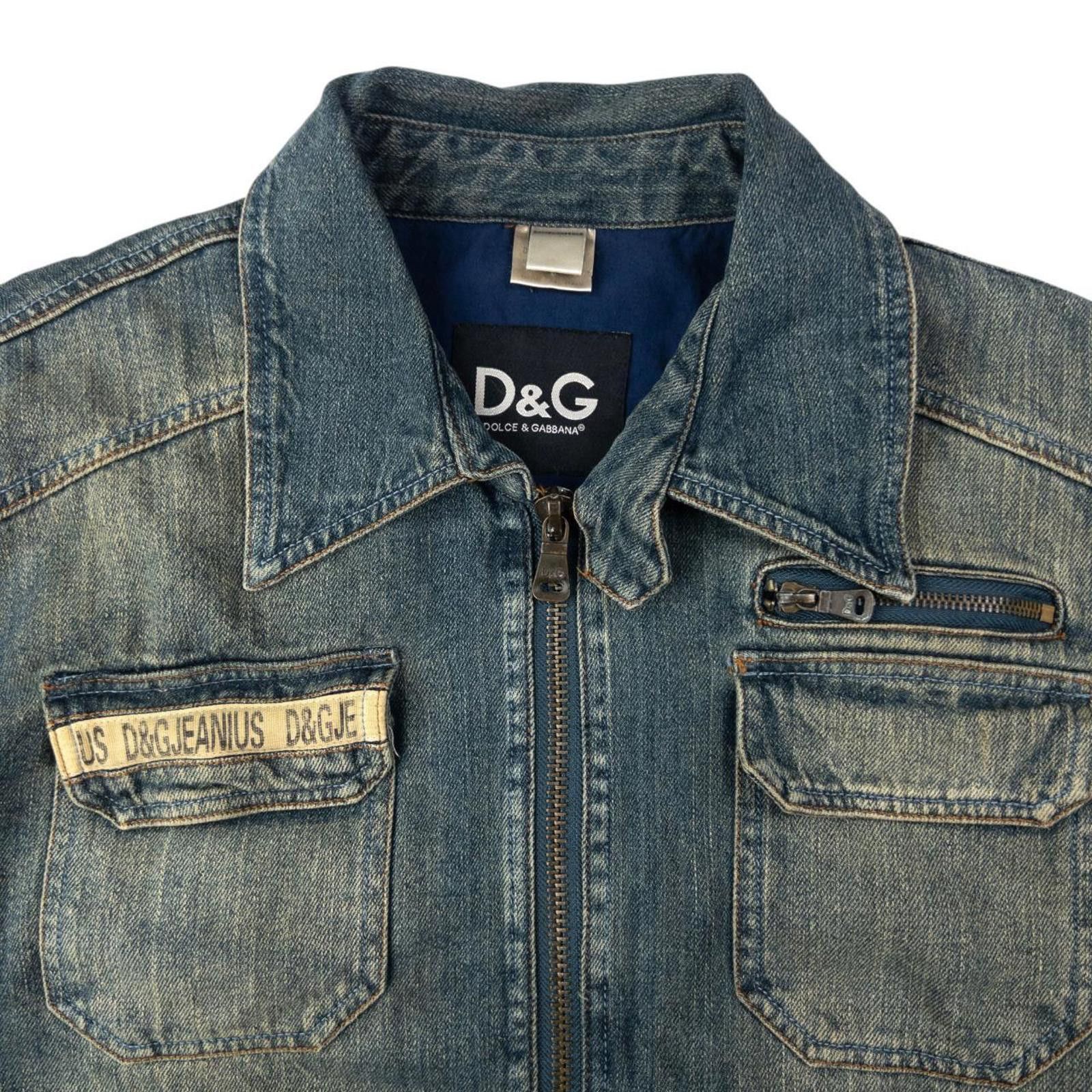 Dolce & Gabbana Vintage Dolce & Gabbana Multi Pocket Denim Jacket Size L Size US L / EU 52-54 / 3 - 4 Thumbnail