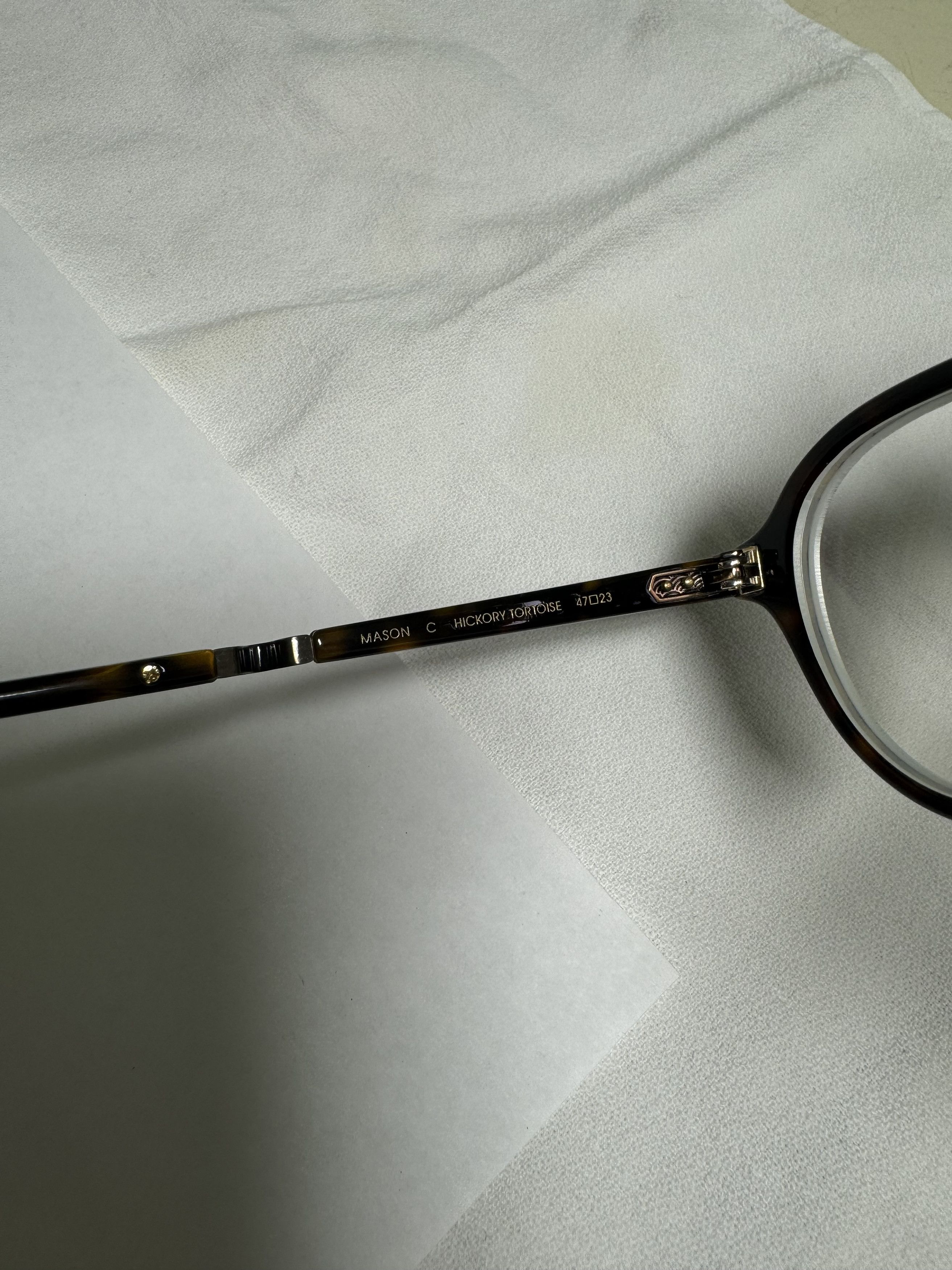 Mr. Leight Mr. Leight Mason C glasses in size 47/23 Hickory Tortoise Size ONE SIZE - 4 Thumbnail