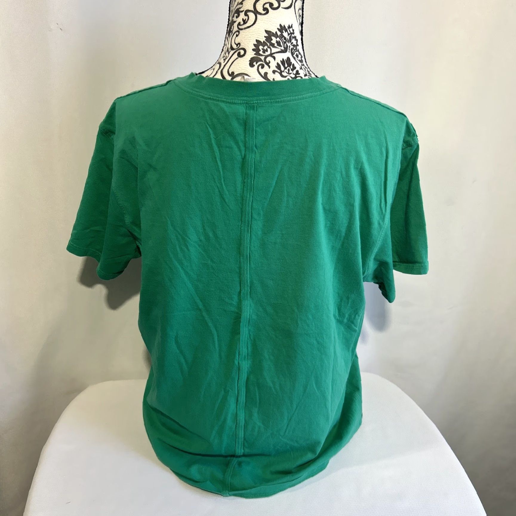 Lululemon Lululemon Women's 8 T-Shirt Green Classic Fit Cotton Blend LW3FU1S Size M / US 6-8 / IT 42-44 - 3 Thumbnail