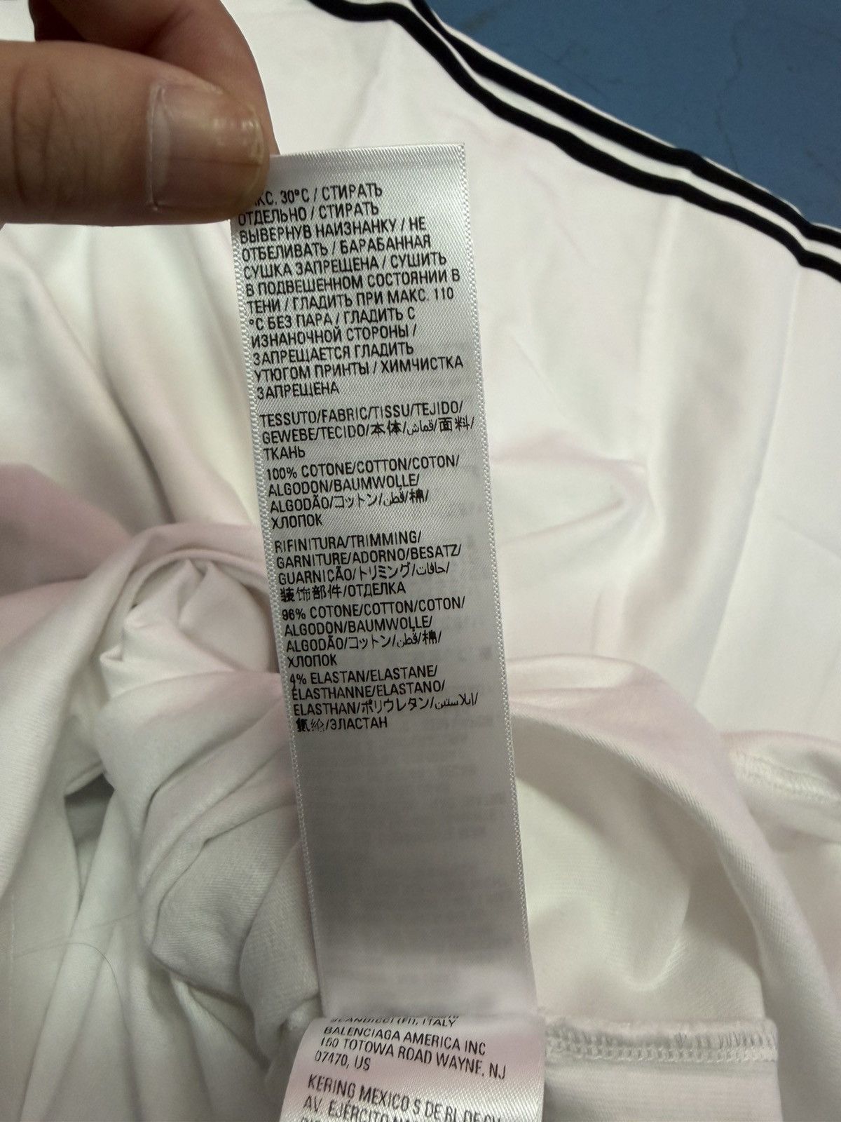 Adidas × Balenciaga BALENCIAGA X ADIDAS WHITE TEE Size US XXL / EU 58 / 5 - 8 Thumbnail